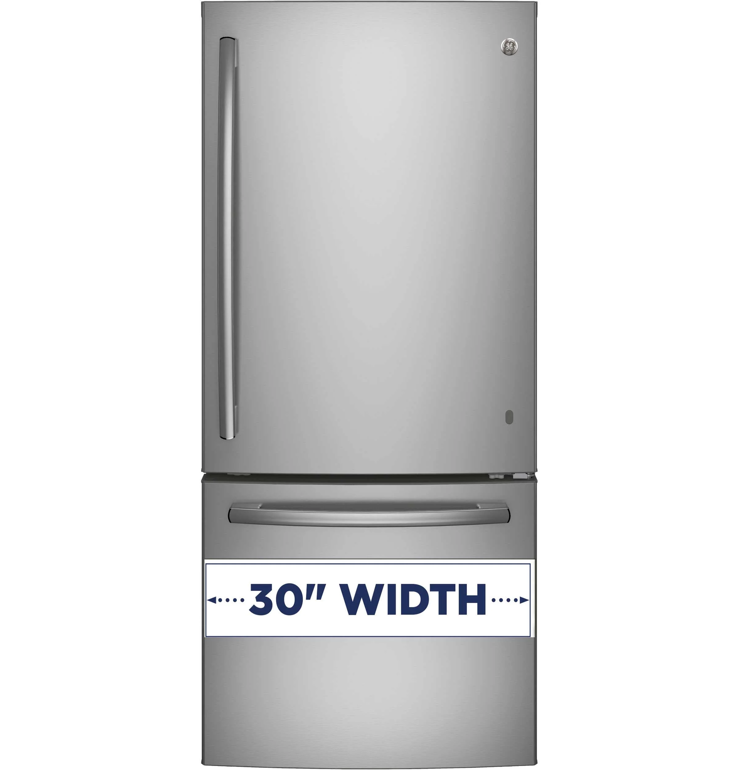 GE Fingerprint Resistant Stainless 30" Bottom-Mount Refrigerator (20.9 cu ft)- GDE21DYRKFS - Image 2