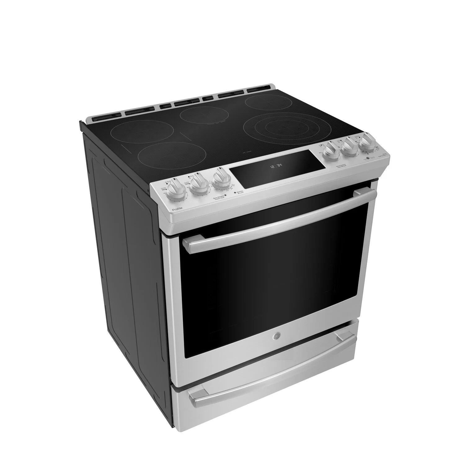 GE Profile 5.3 Cu. Ft. Electric Range with True European Convection - PCS940YMFS - Image 2