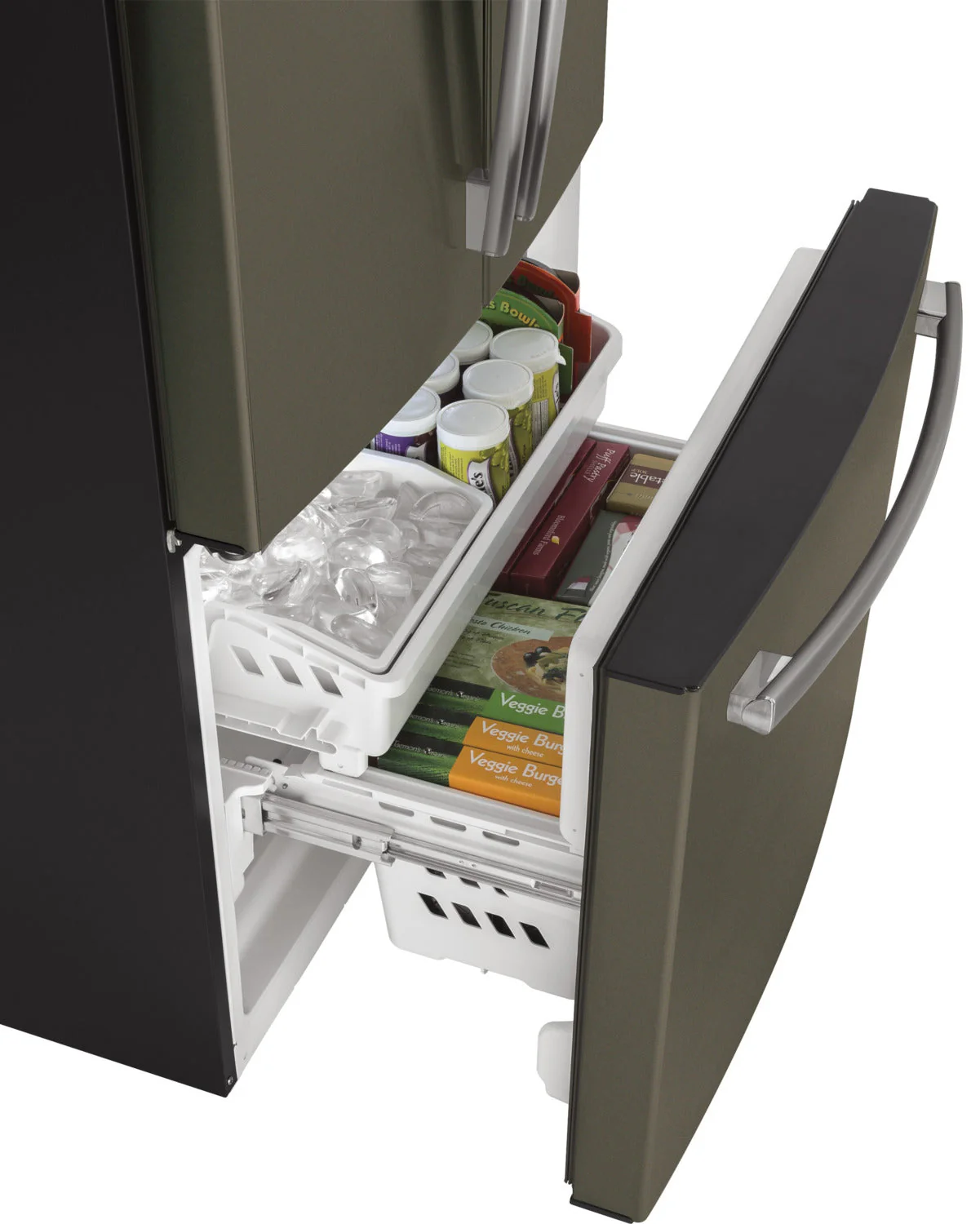 GE Slate Counter-Depth French Door Refrigerator (18.6 Cu. Ft.) - GWE19JMLES - Image 6