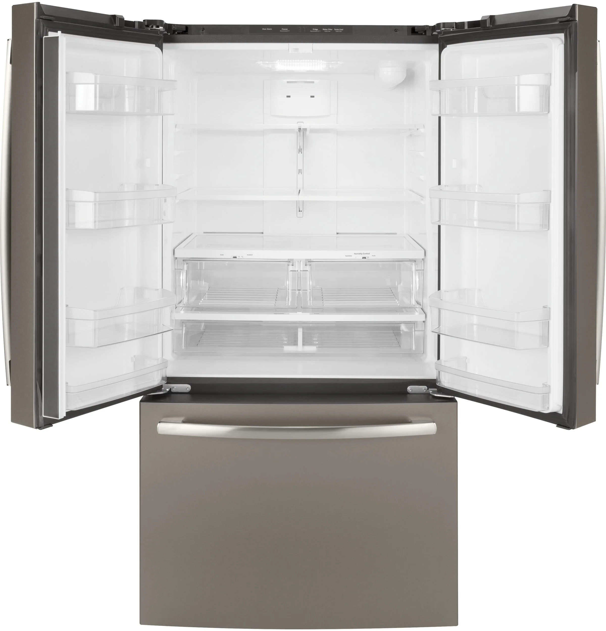 GE Slate French Door Refrigerator (27 Cu. Ft.) - GNE27JMMES - Image 2