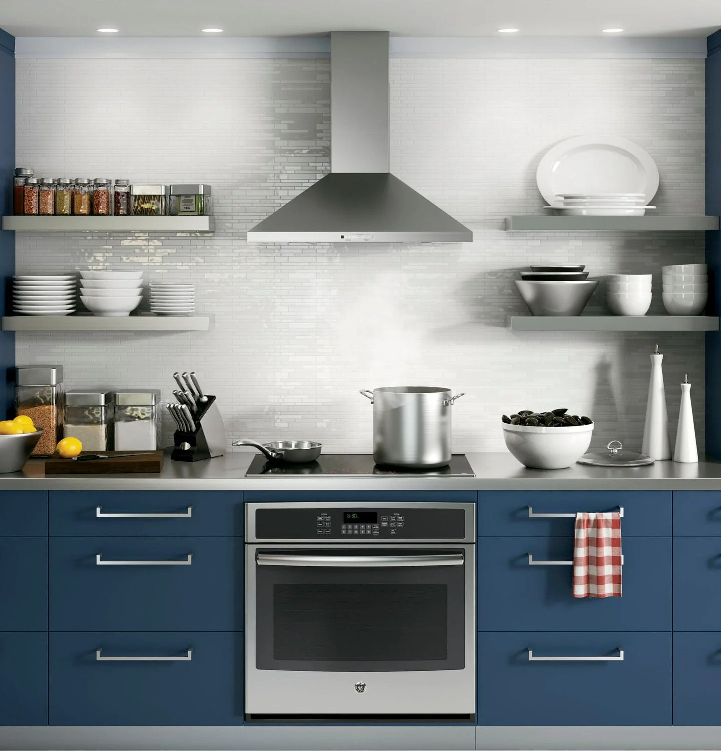GE Stainless Steel 30" 350 CFM Wall-Mount Range Hood - JVW5301SJSSC - Image 4