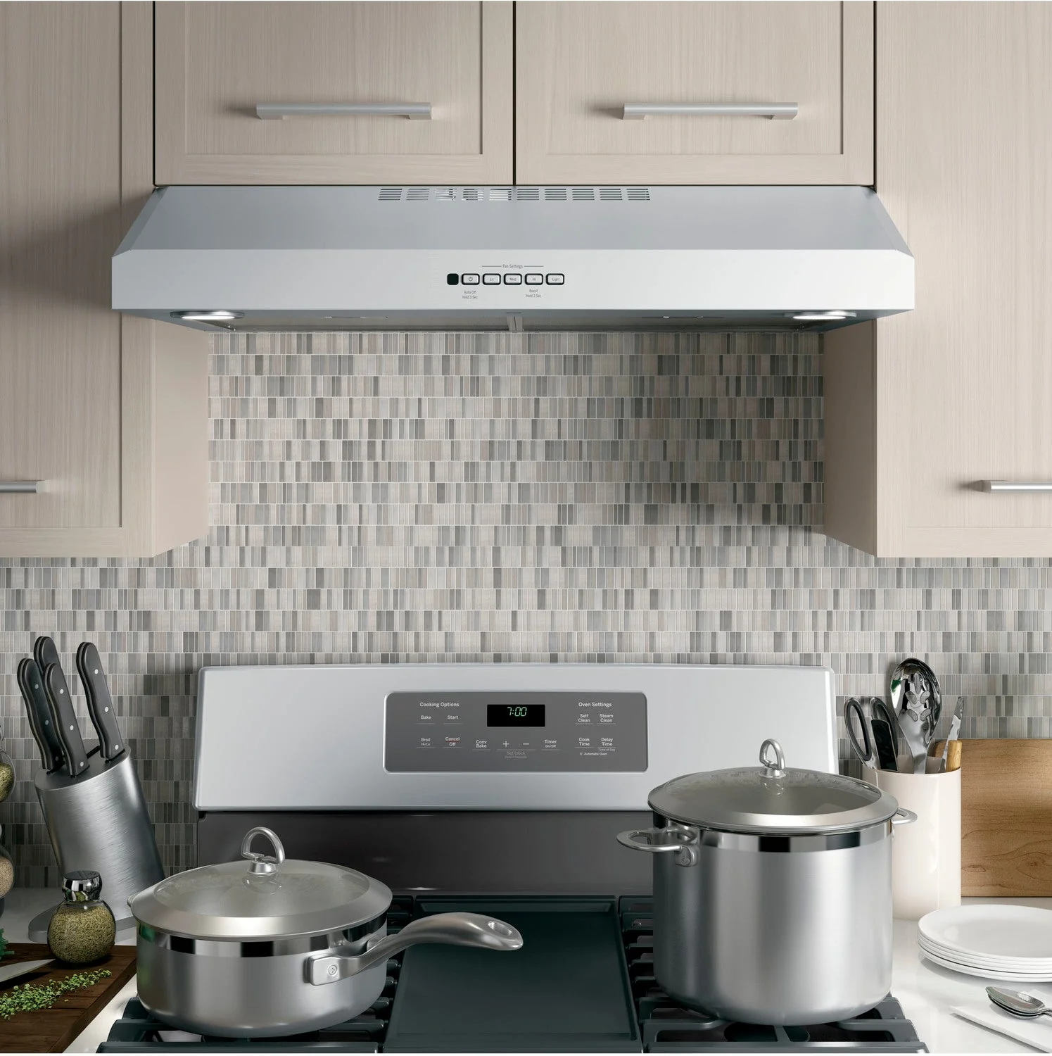 GE Stainless Steel 30" 4-Speed Under-the-Cabinet Range Hood - JVX5300SJSSC - Image 2