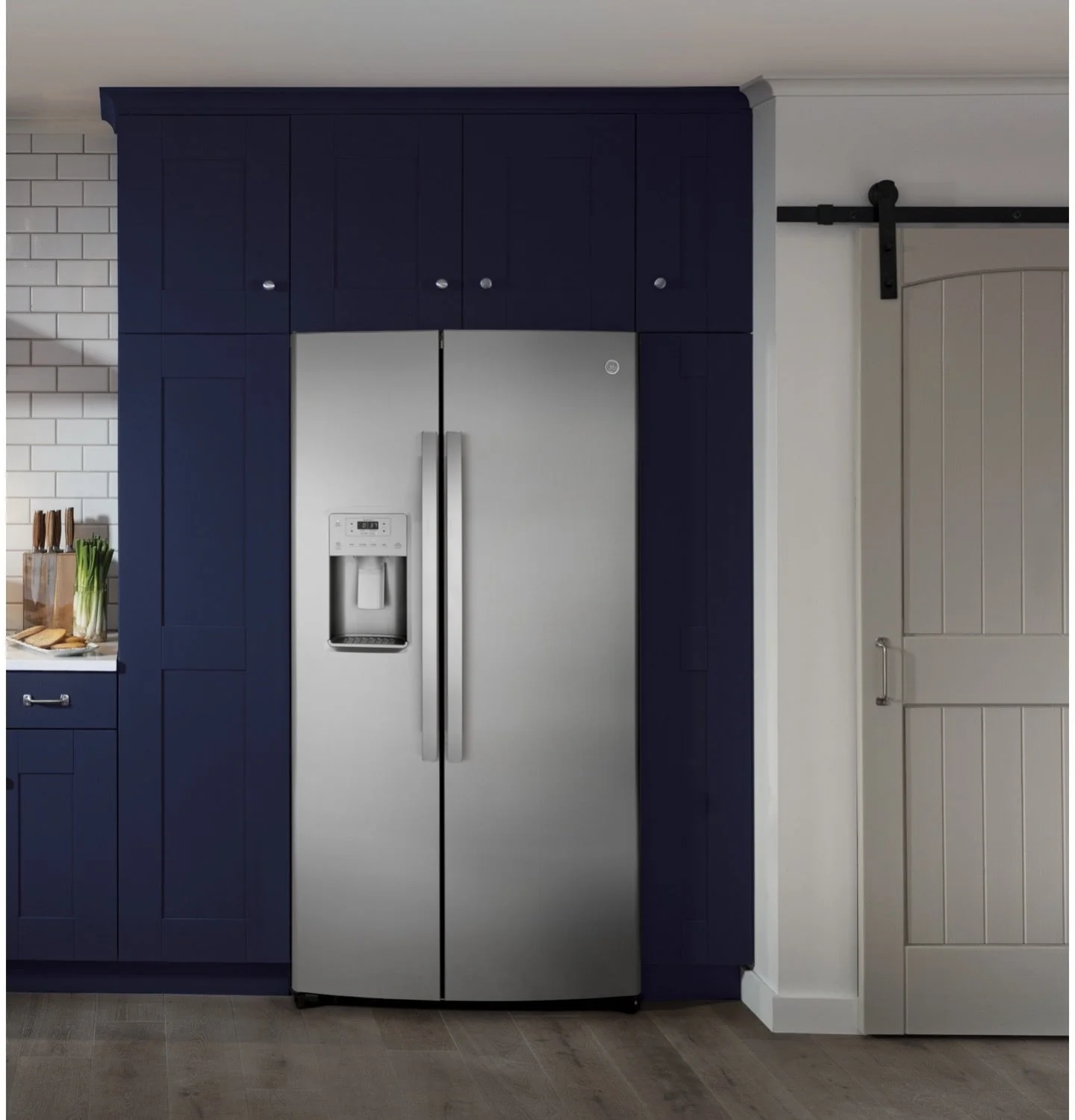 GE Stainless Steel Side-By-Side Refrigerator (25.1 Cu.Ft) - GSS25IYNFS - Image 2
