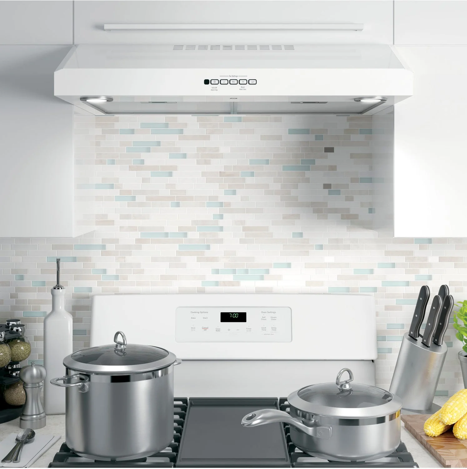 GE White 30" 4-Speed Under-the-Cabinet Range Hood - JVX5300DJWWC - Image 2