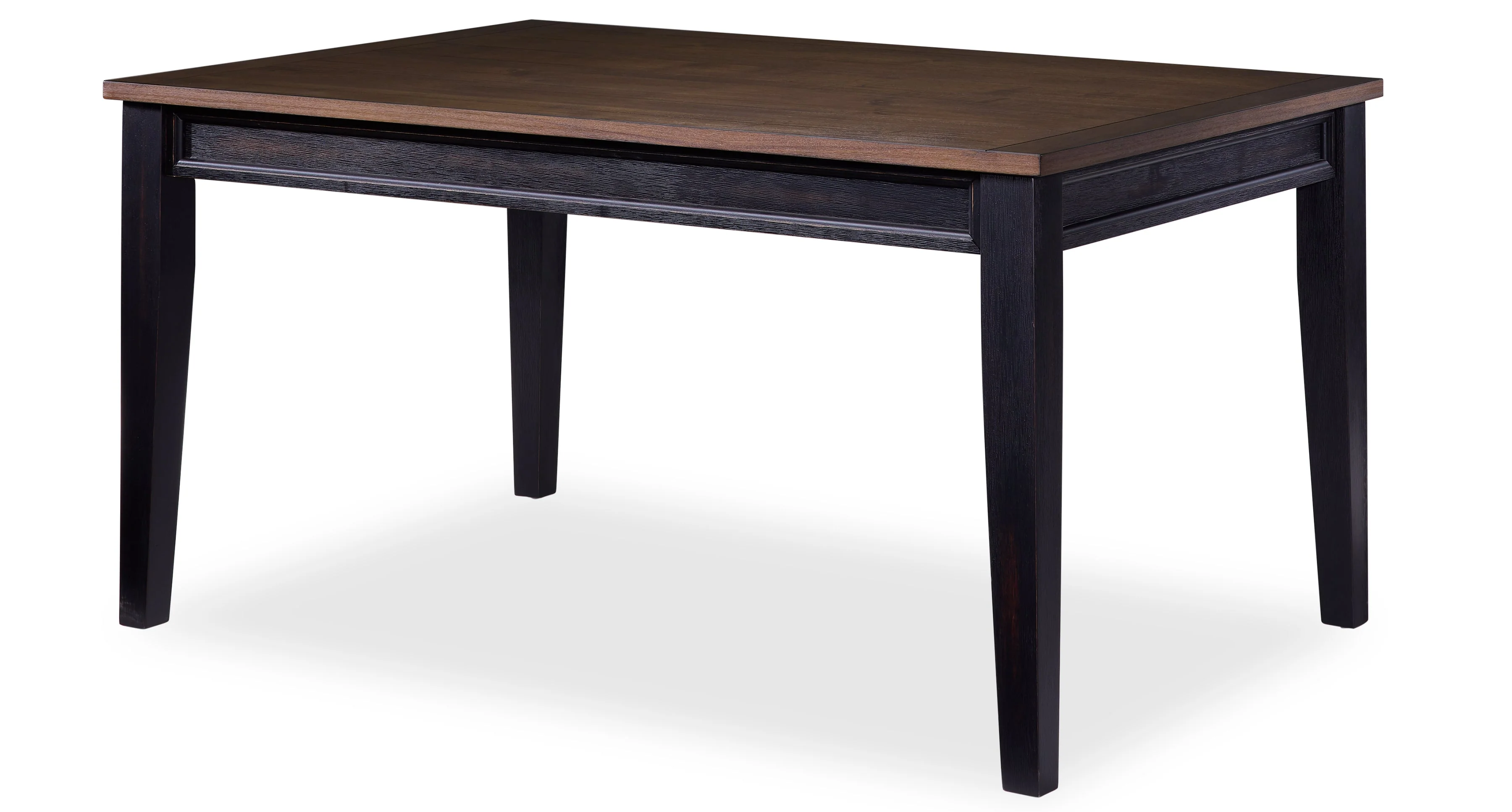Grand Noir Dining Set with Benches - Ebony/Driftwood - Image 3