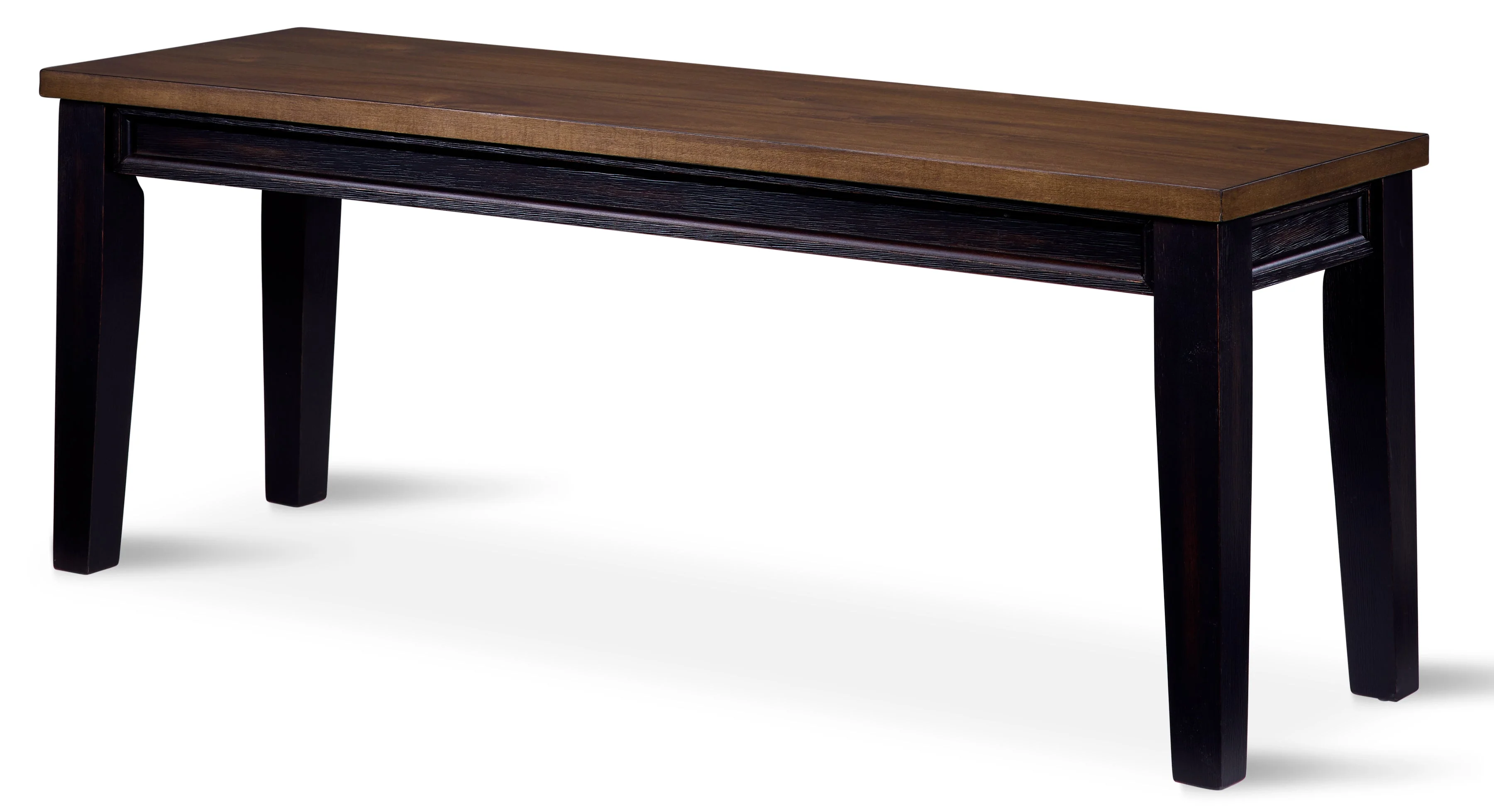 Grand Noir Dining Set with Benches - Ebony/Driftwood - Image 5