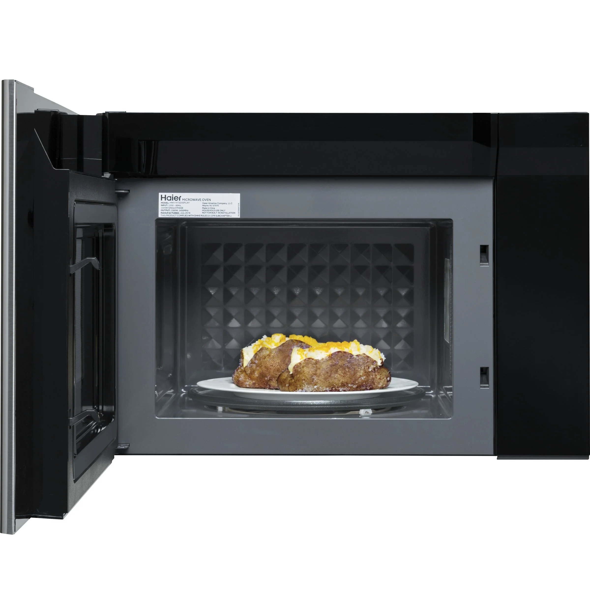 Haier 24" Stainless Steel Over-The-Range Microwave (1.4 Cu. Ft.) - HMV2583BHS - Image 4