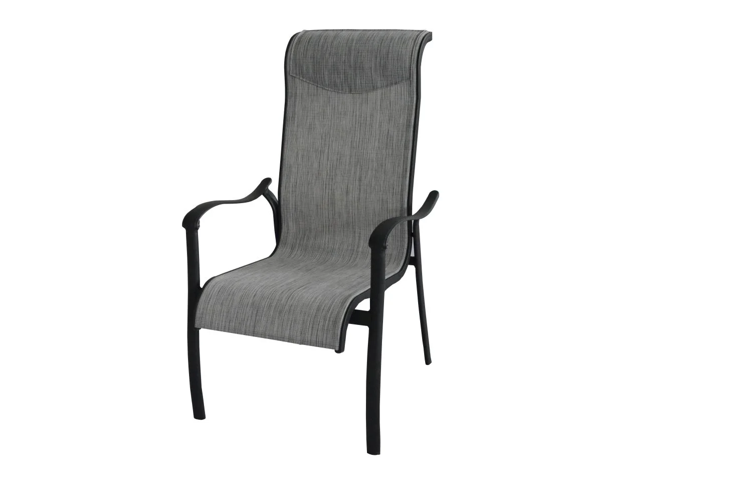 Hanlan 7-Piece 72" Outdoor Dining Set - Charcoal/Glass - Image 5