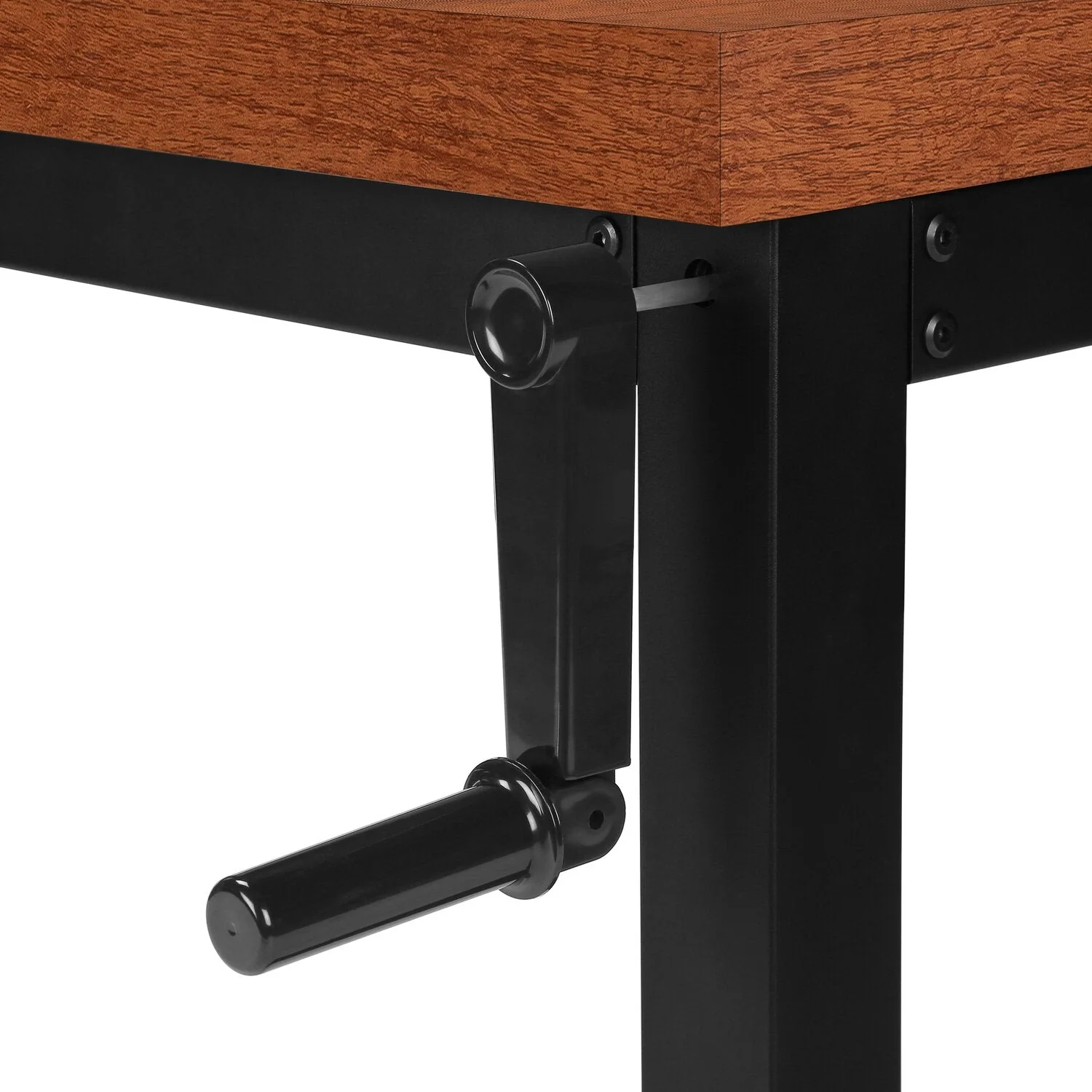 Hayes Height-Adjustable Desk - Cherry - Image 5