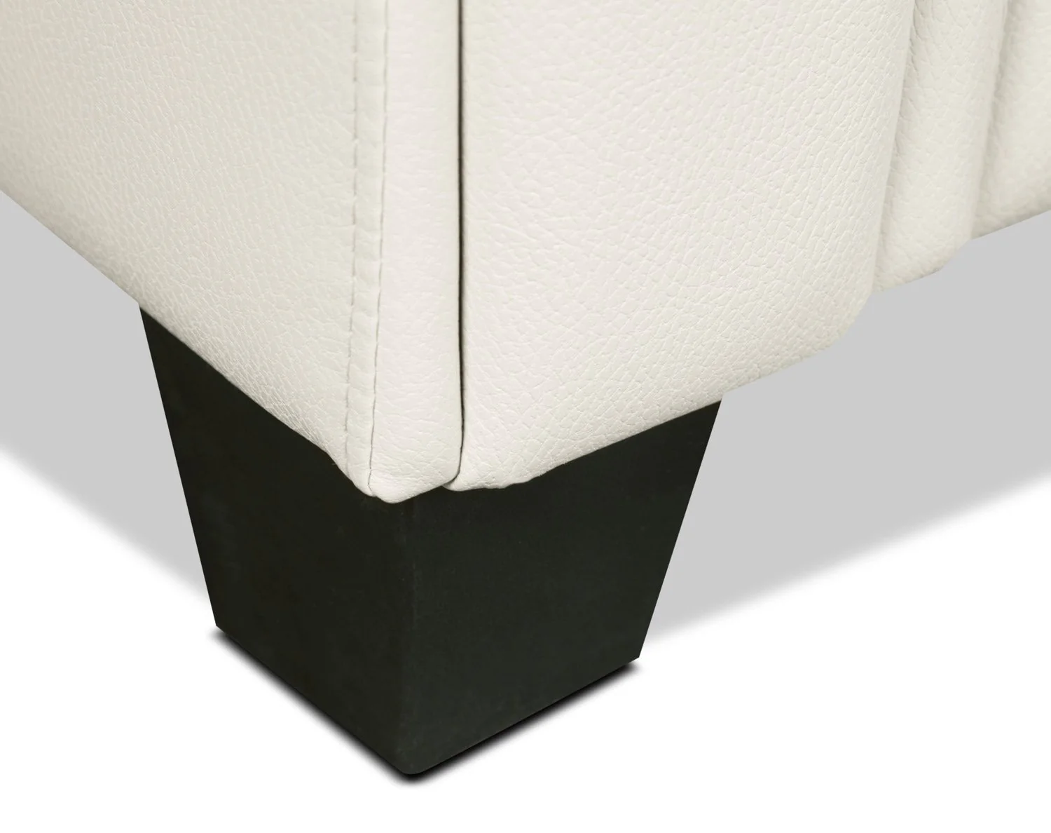 Henrick Leather-Look Fabric Chair - Beige - Image 7