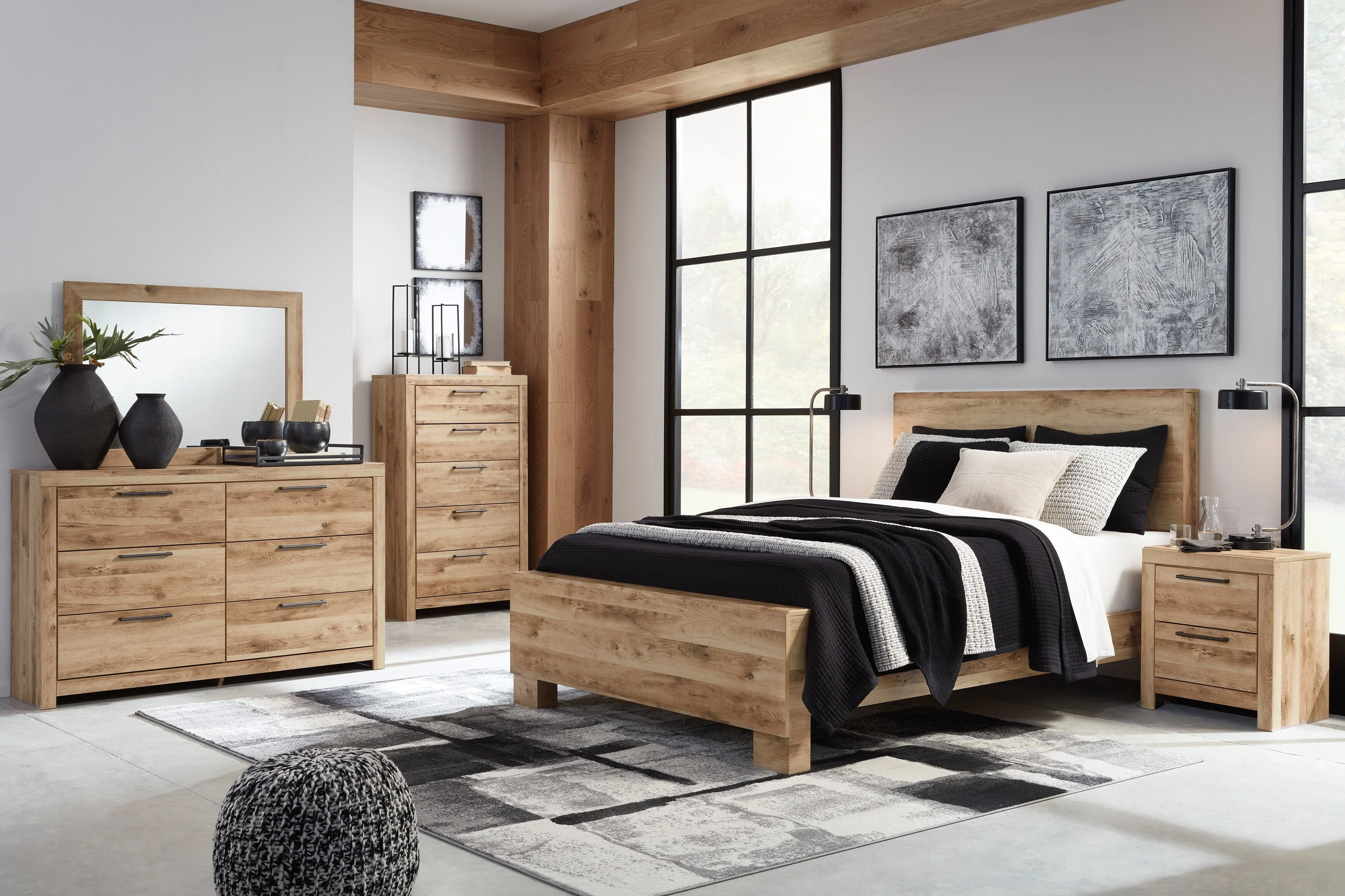 Henry Queen Bed - Light - Image 6