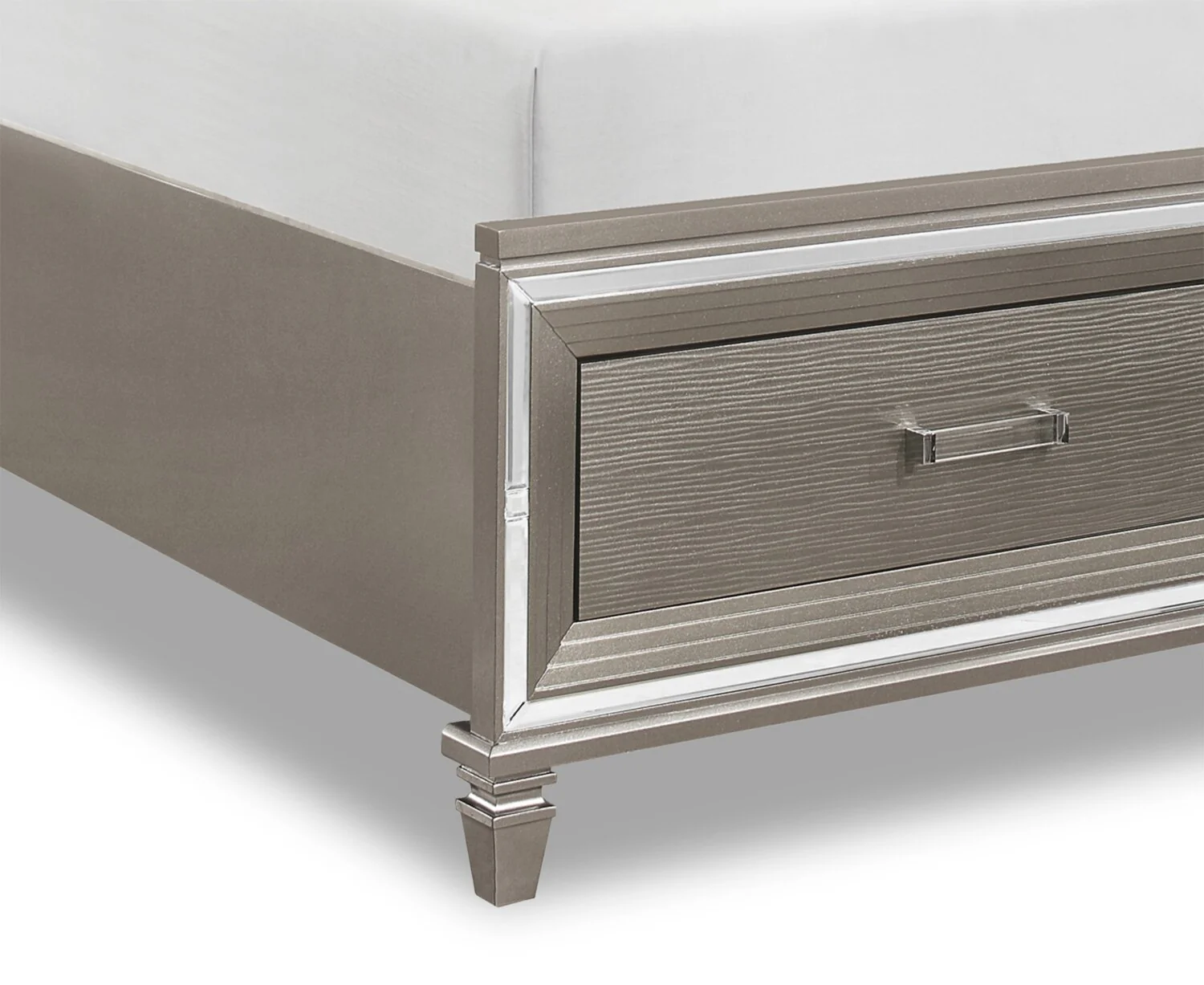 Hesperus King Storage Bed - Silver - Image 4