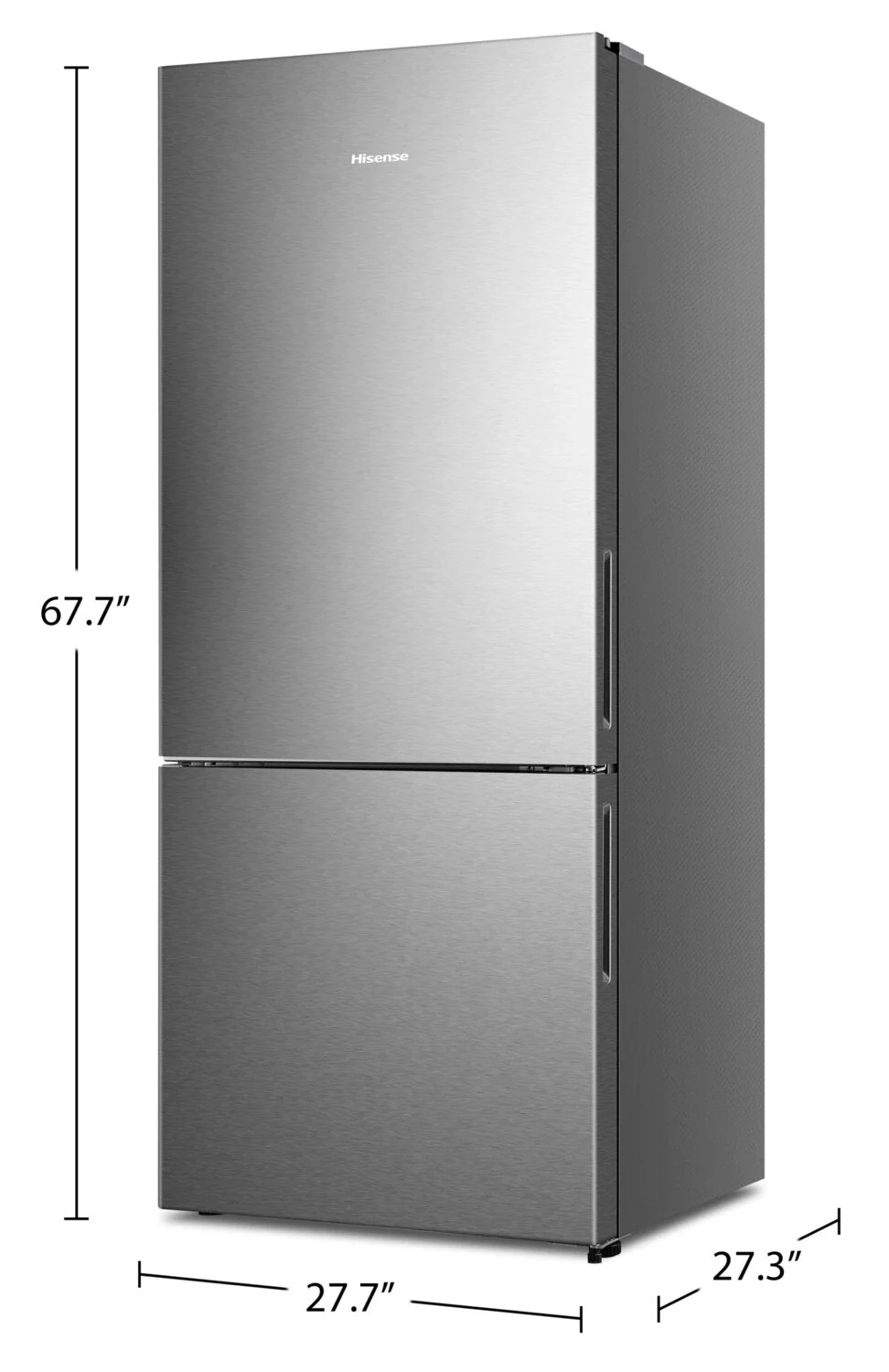 Hisense 14.7 Cu. Ft. Counter-Depth Bottom-Mount Refrigerator - RB15A2CSE - Image 10