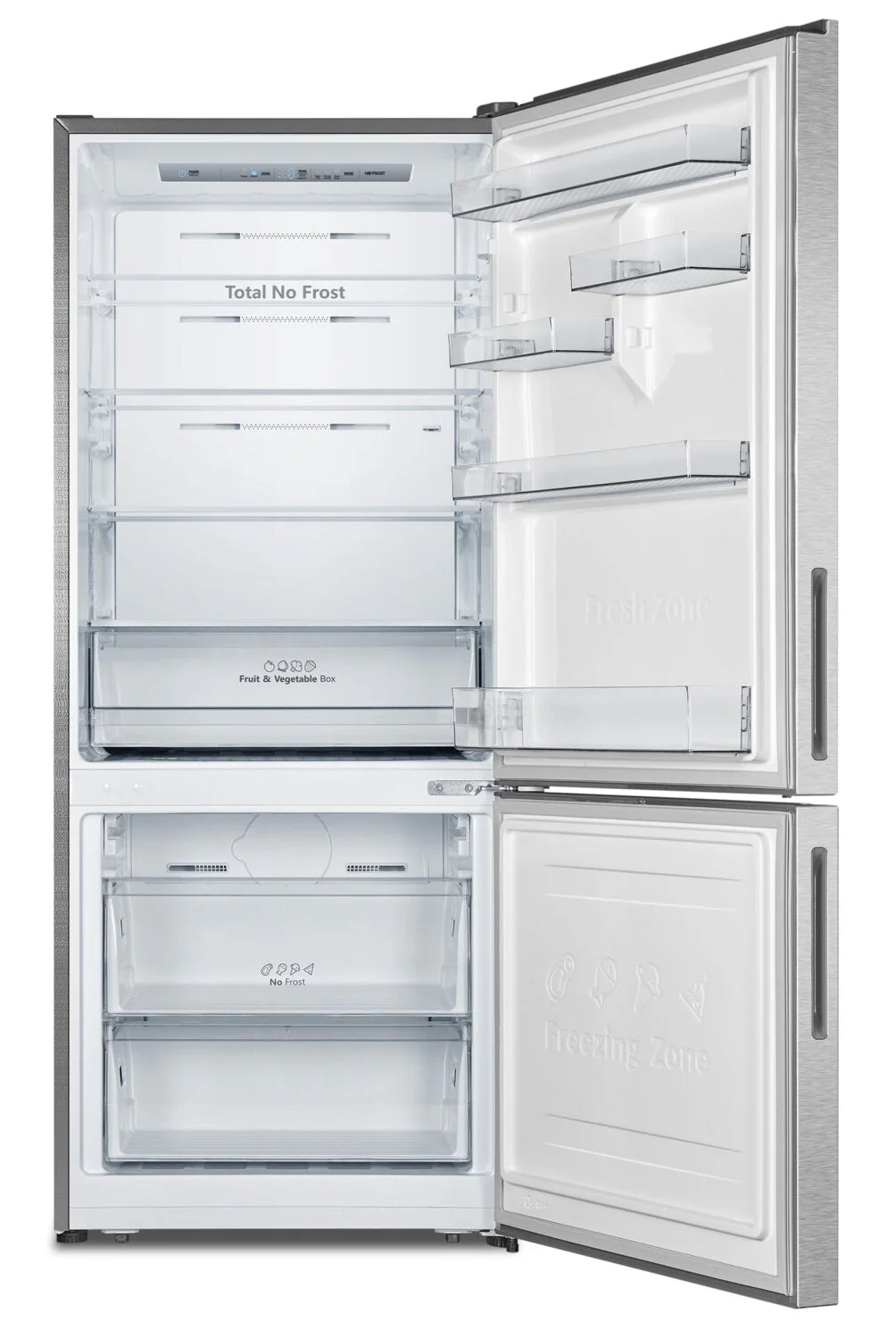 Hisense 14.7 Cu. Ft. Counter-Depth Bottom-Mount Refrigerator - RB15A2CSE - Image 4