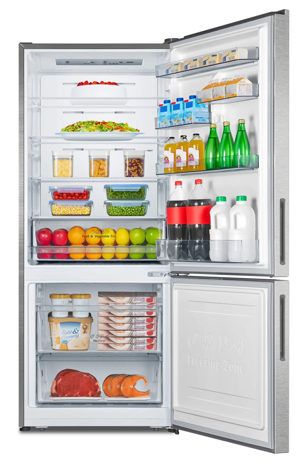 Hisense 14.7 Cu. Ft. Counter-Depth Bottom-Mount Refrigerator - RB15A2CSE - Image 6