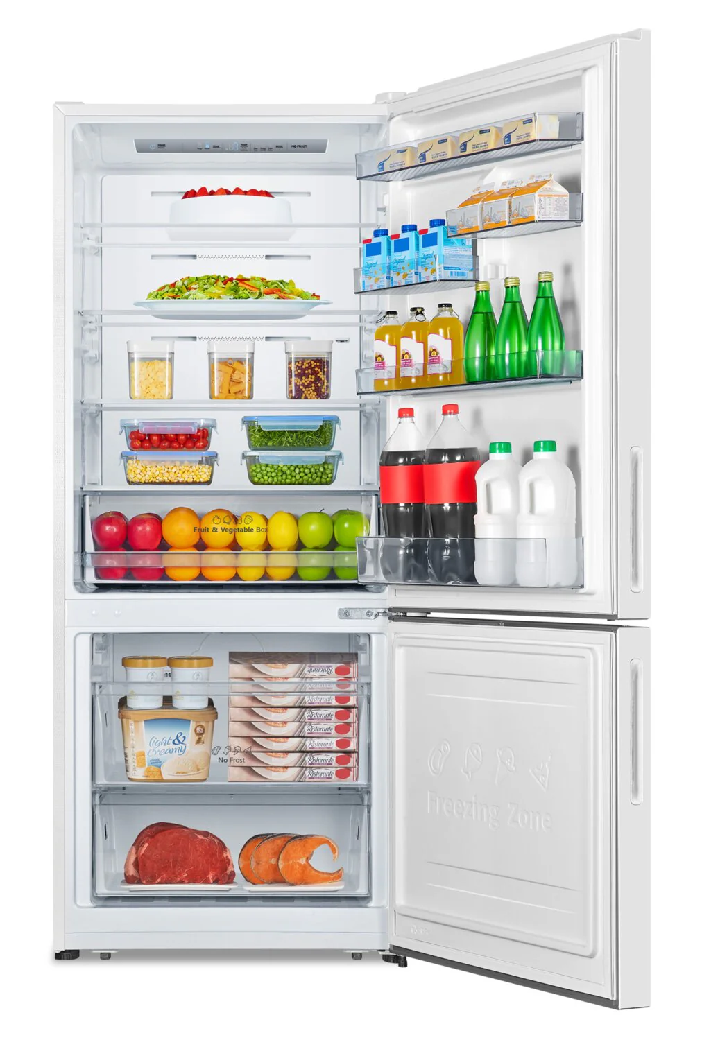 Hisense 14.7 Cu. Ft. Counter-Depth Bottom-Mount Refrigerator - RB15A2CWE - Image 5