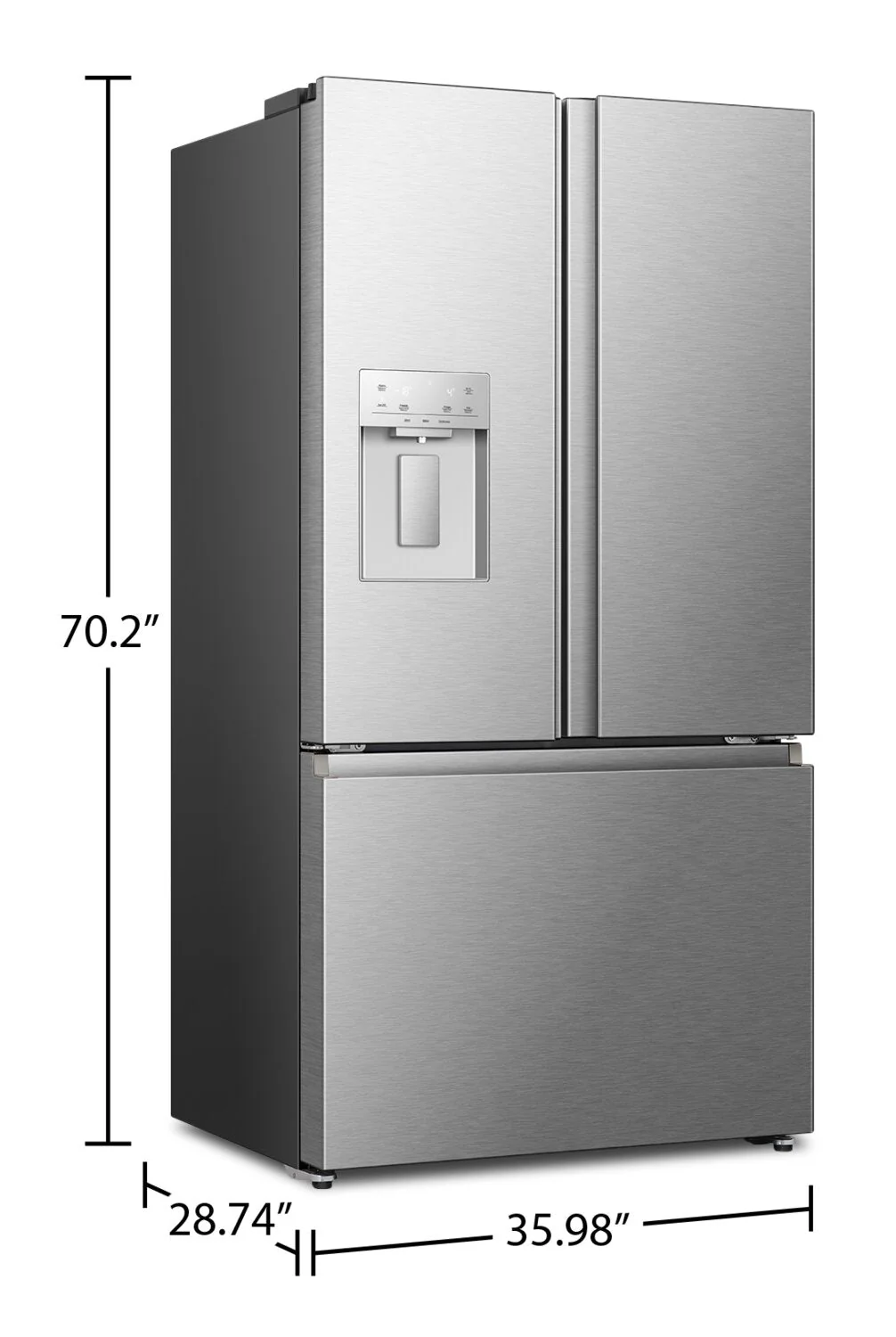 Hisense 22.4 Cu. Ft. Counter-Depth French-Door Refrigerator - RF225C3CSEI - Image 12