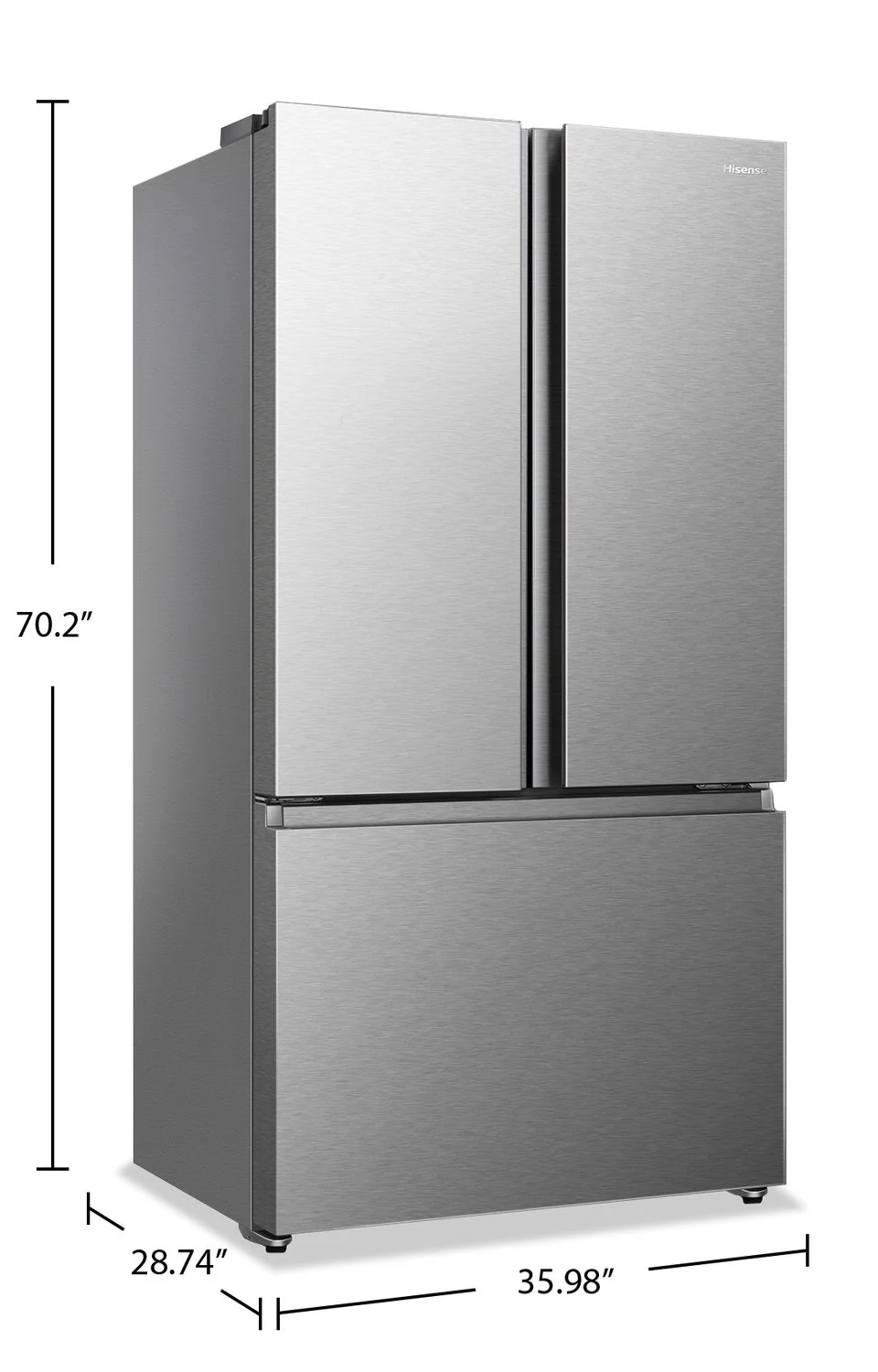 Hisense 22.5 Cu. Ft. Counter-Depth French-Door Refrigerator - RF225A3CSE - Image 9