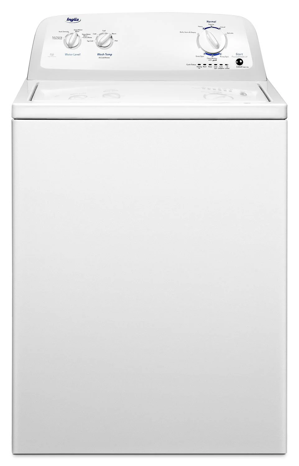 Inglis 4.0 Cu. Ft. Top-Load Washer and 6.5 Cu. Ft. Electric Dryer - White - Image 2