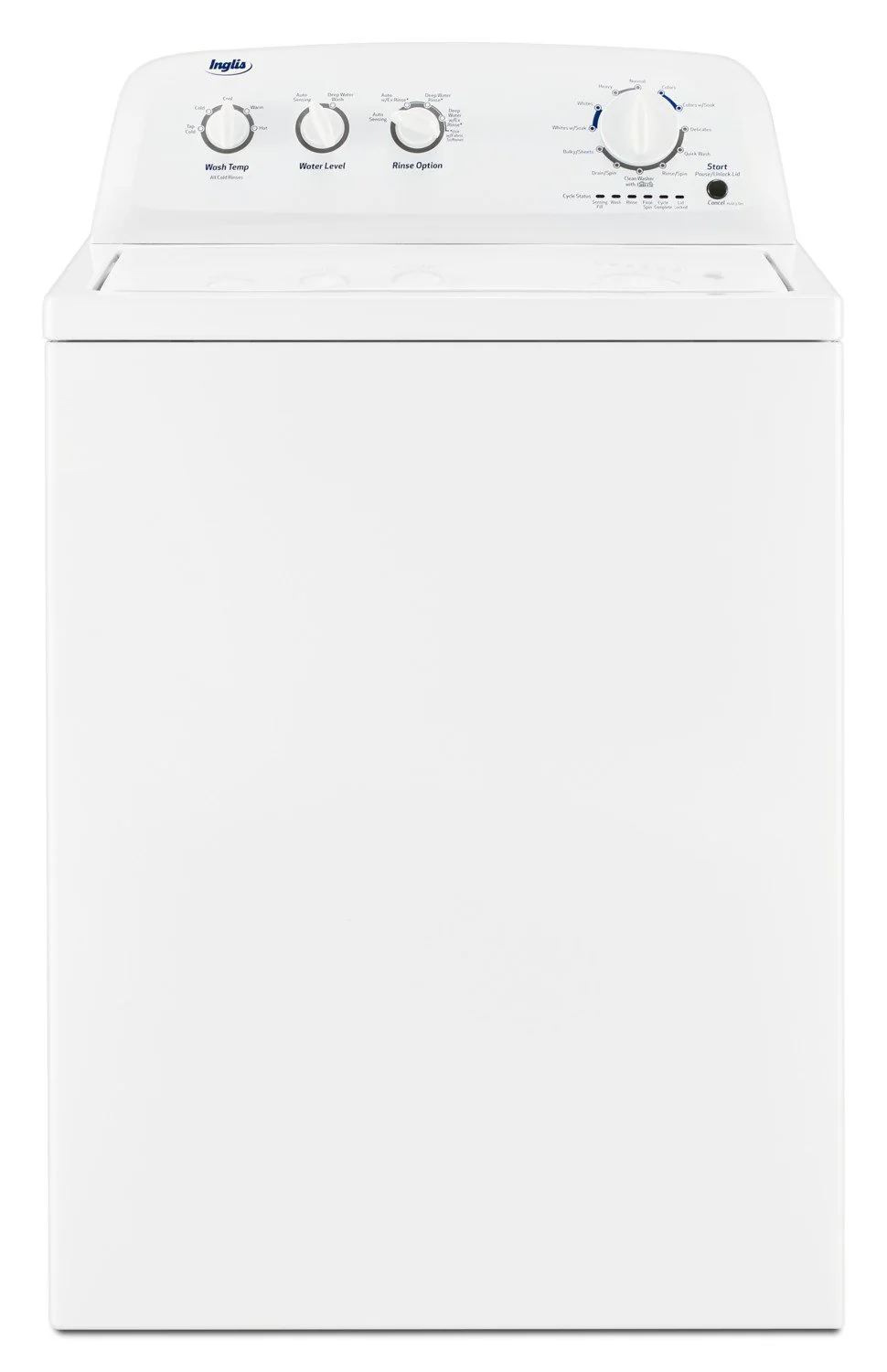 Inglis 4.4 Cu. Ft. I.E.C. Top-Load Washer and 6.5 Cu. Ft. Electric Dryer - White - Image 2