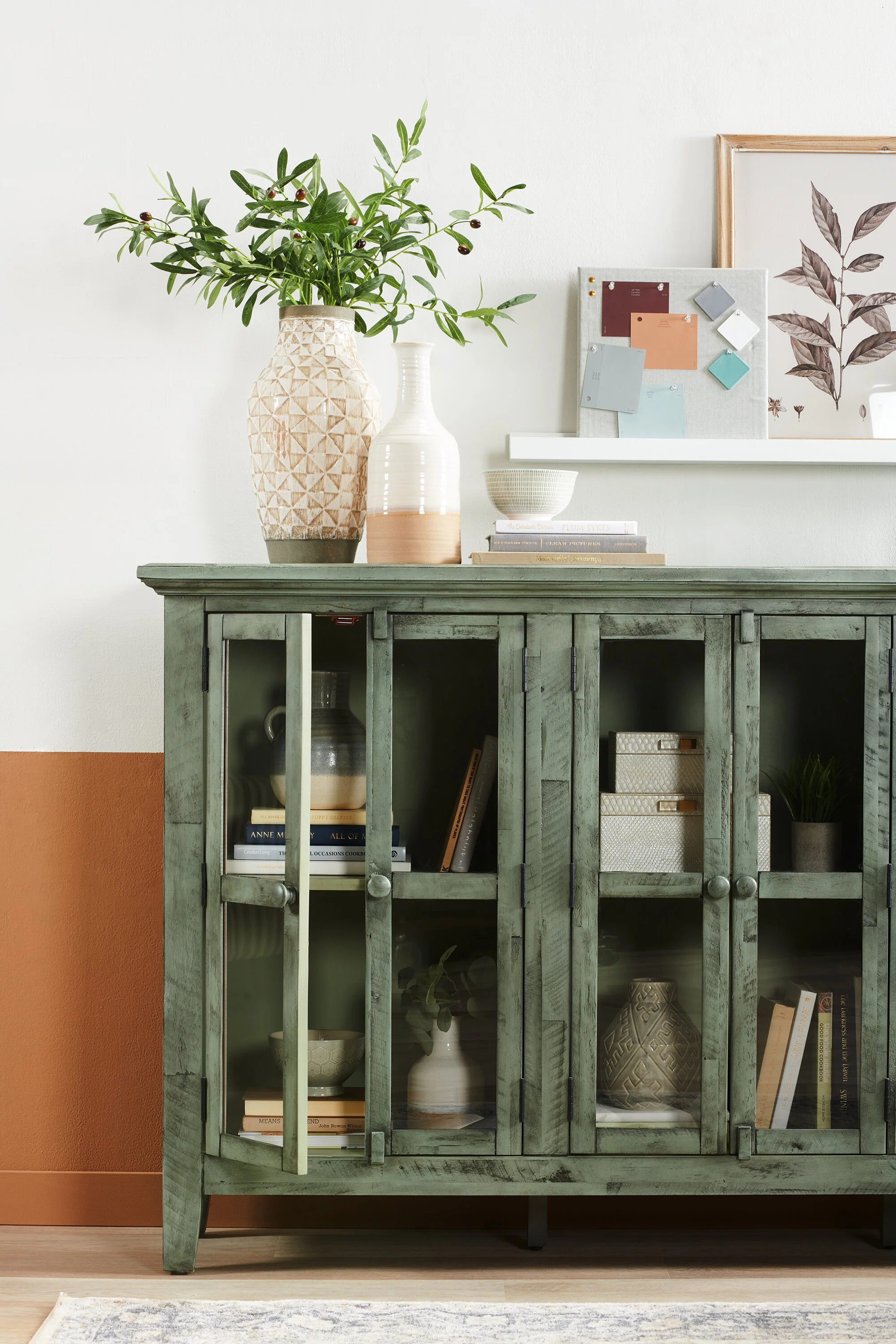 Inverness Large Accent Cabinet - Blue - Image 6
