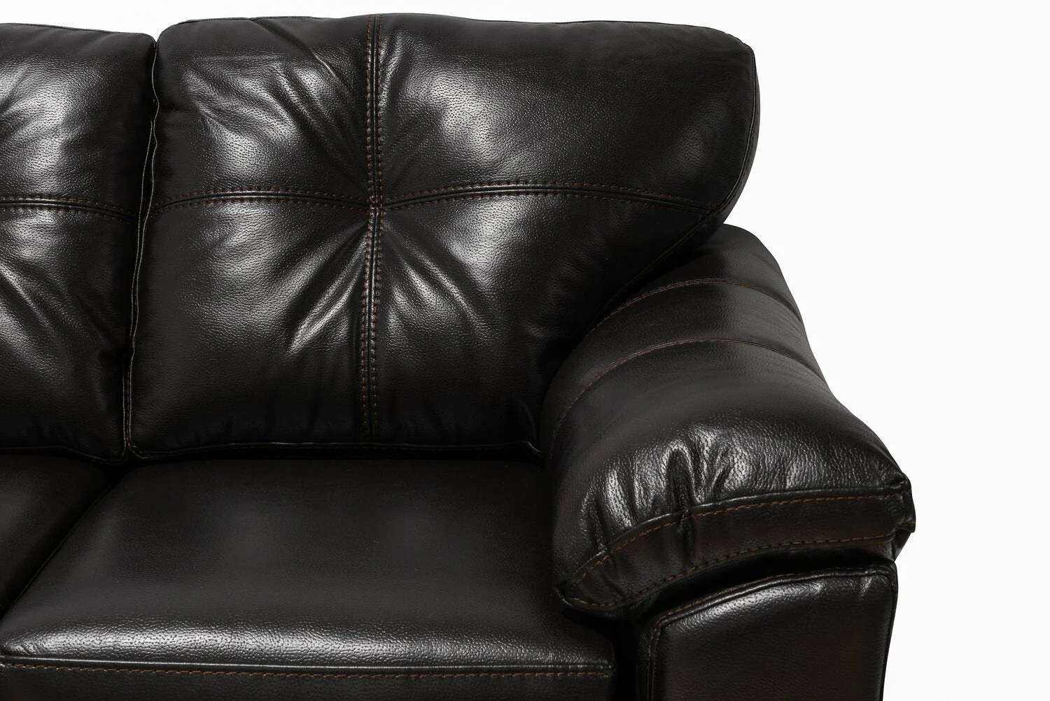 Irene 2-Piece Leath-Aire Left-Facing Sectional - Blackberry - Image 5