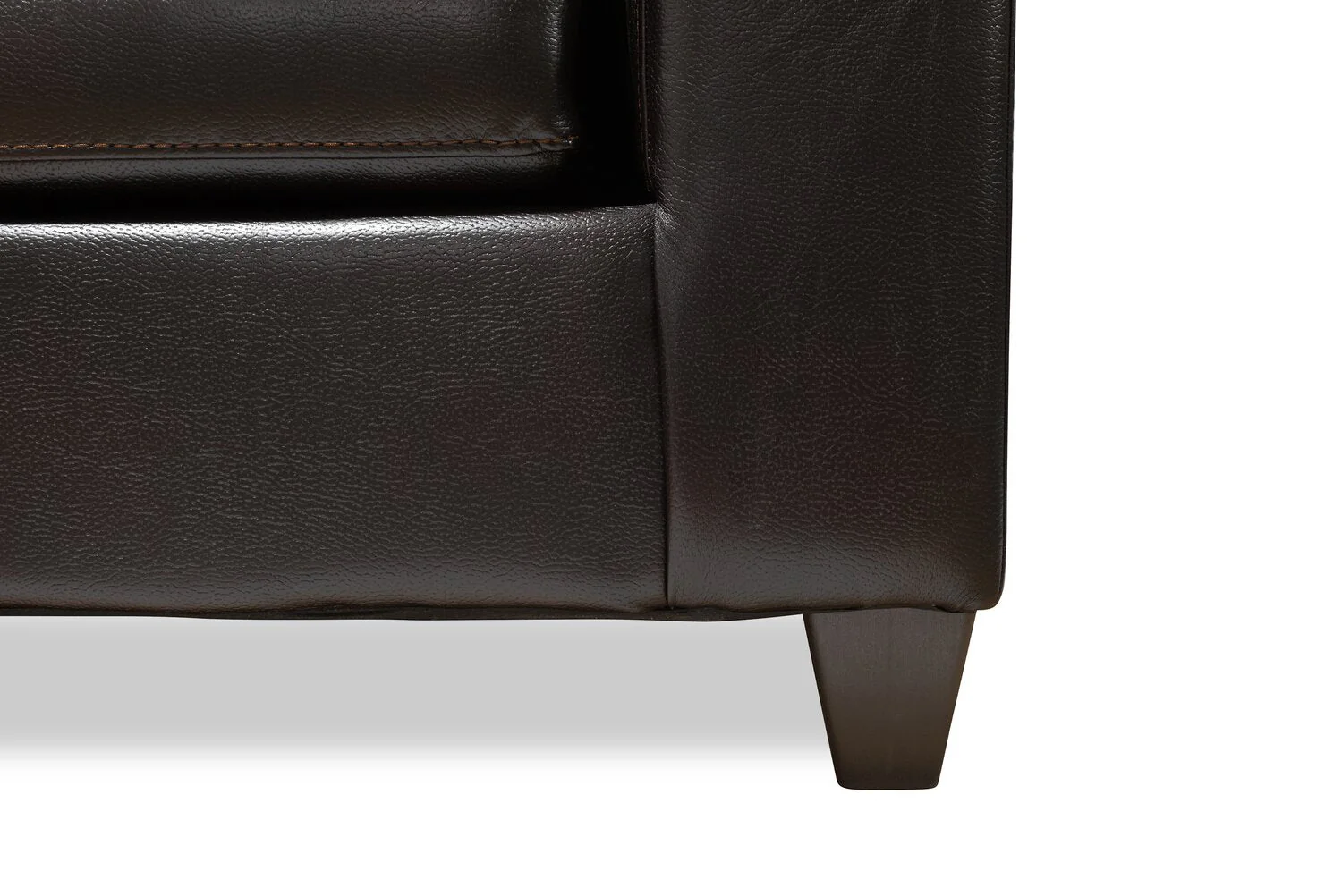 Irene Leath-Aire Loveseat - Blackberry - Image 5