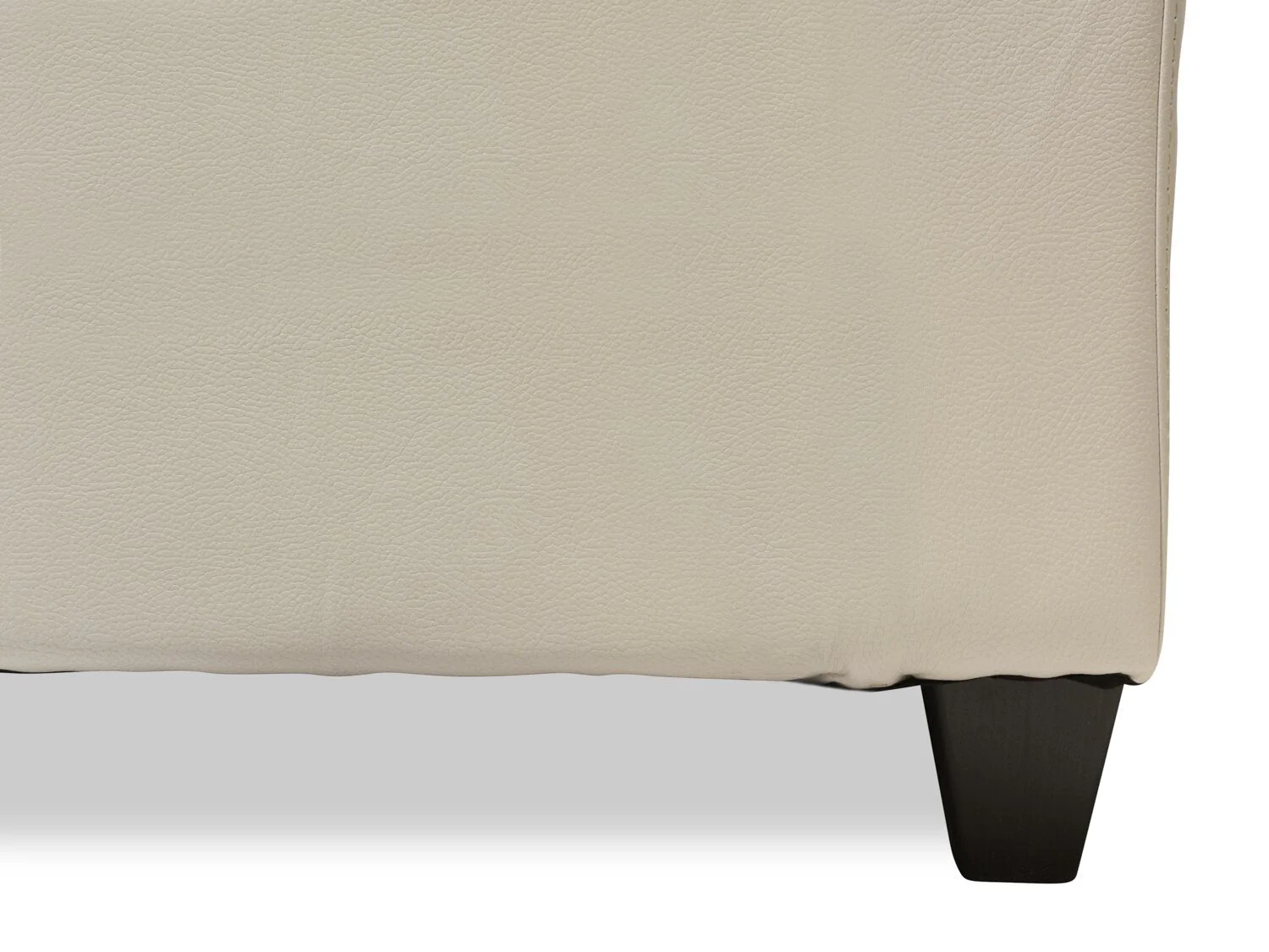 Irene Leath-Aire Ottoman - Beige - Image 3