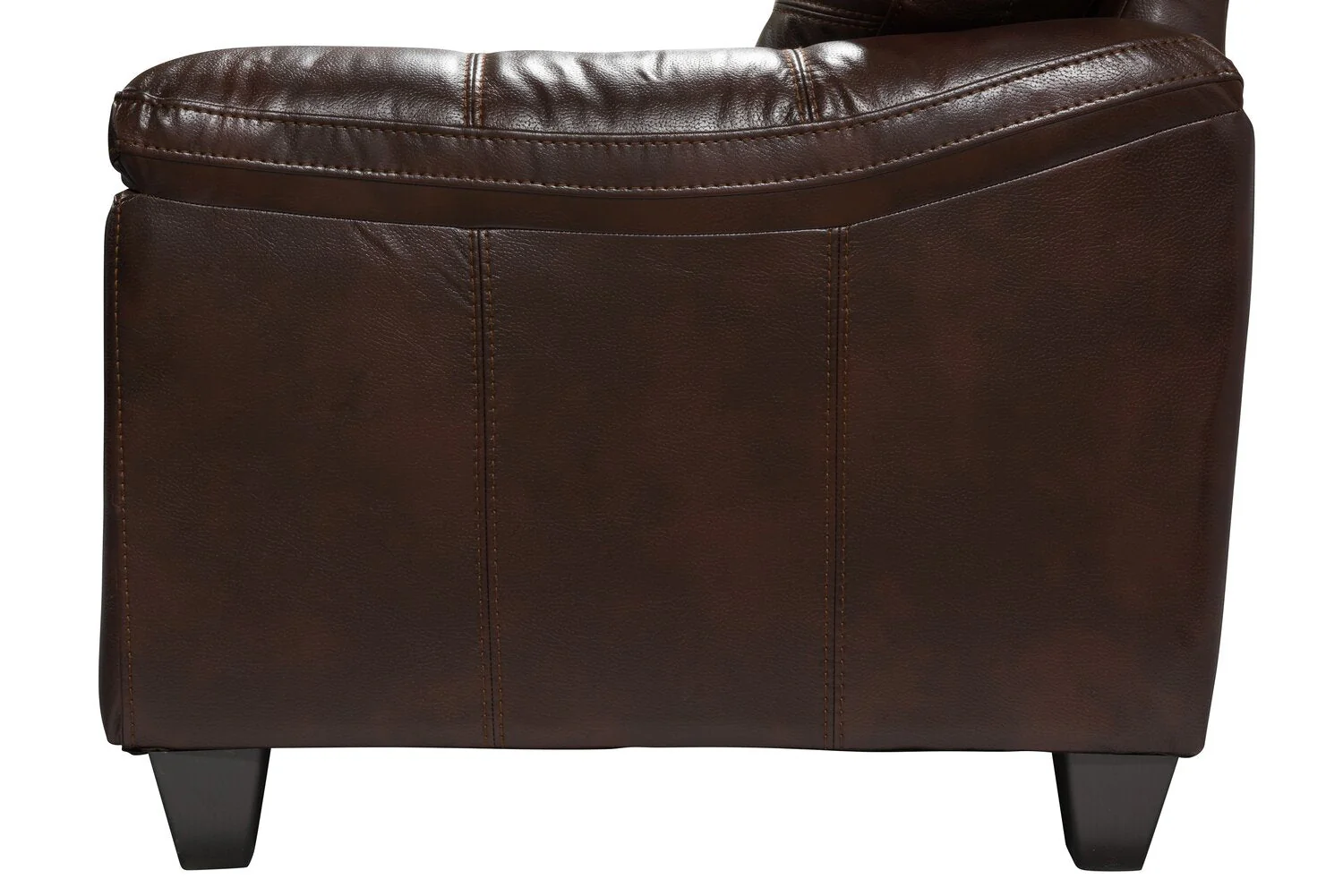 Irene Leath-Aire Sofa - Brown - Image 5
