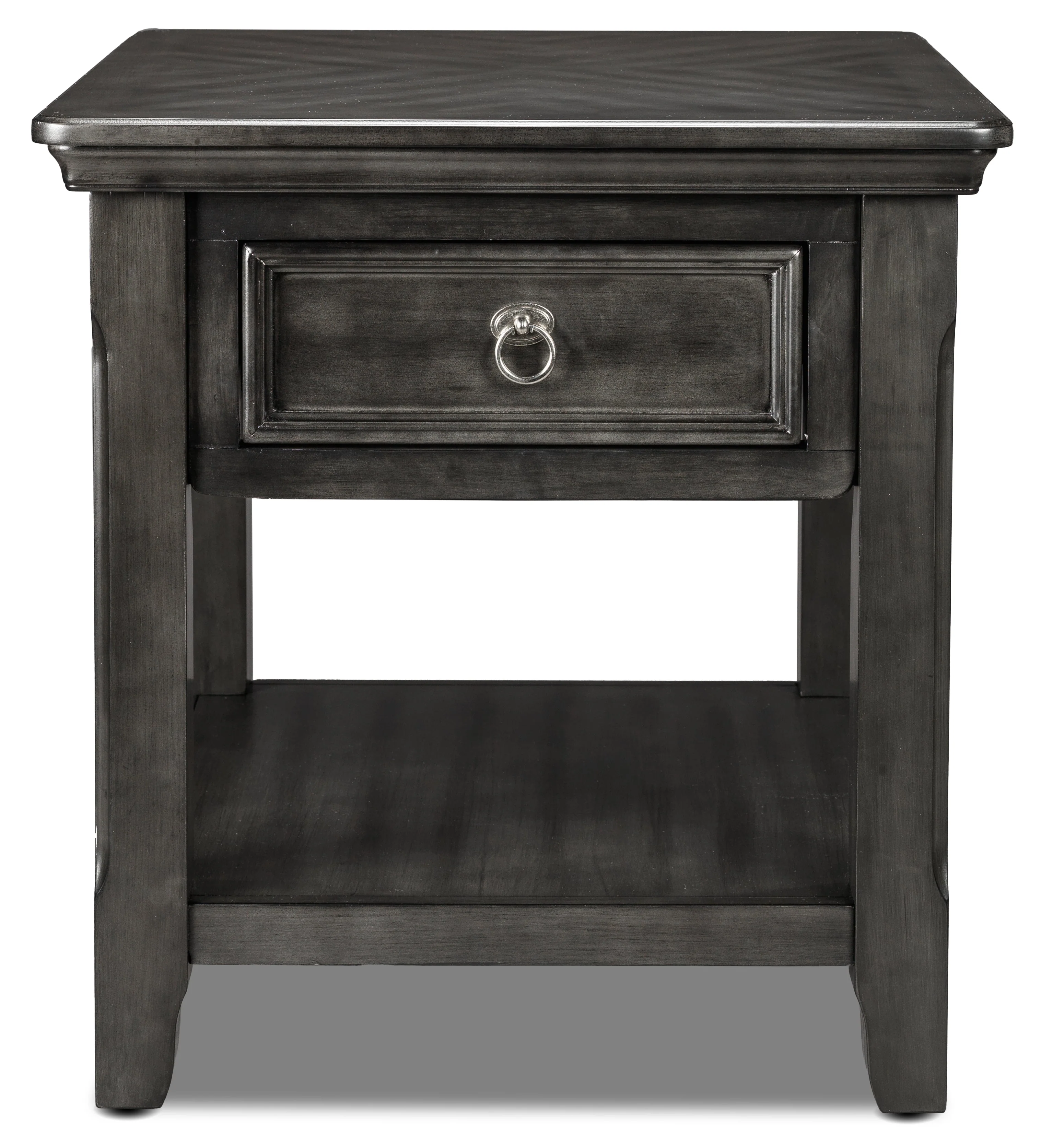 Isaias End Table - Grey - Image 3