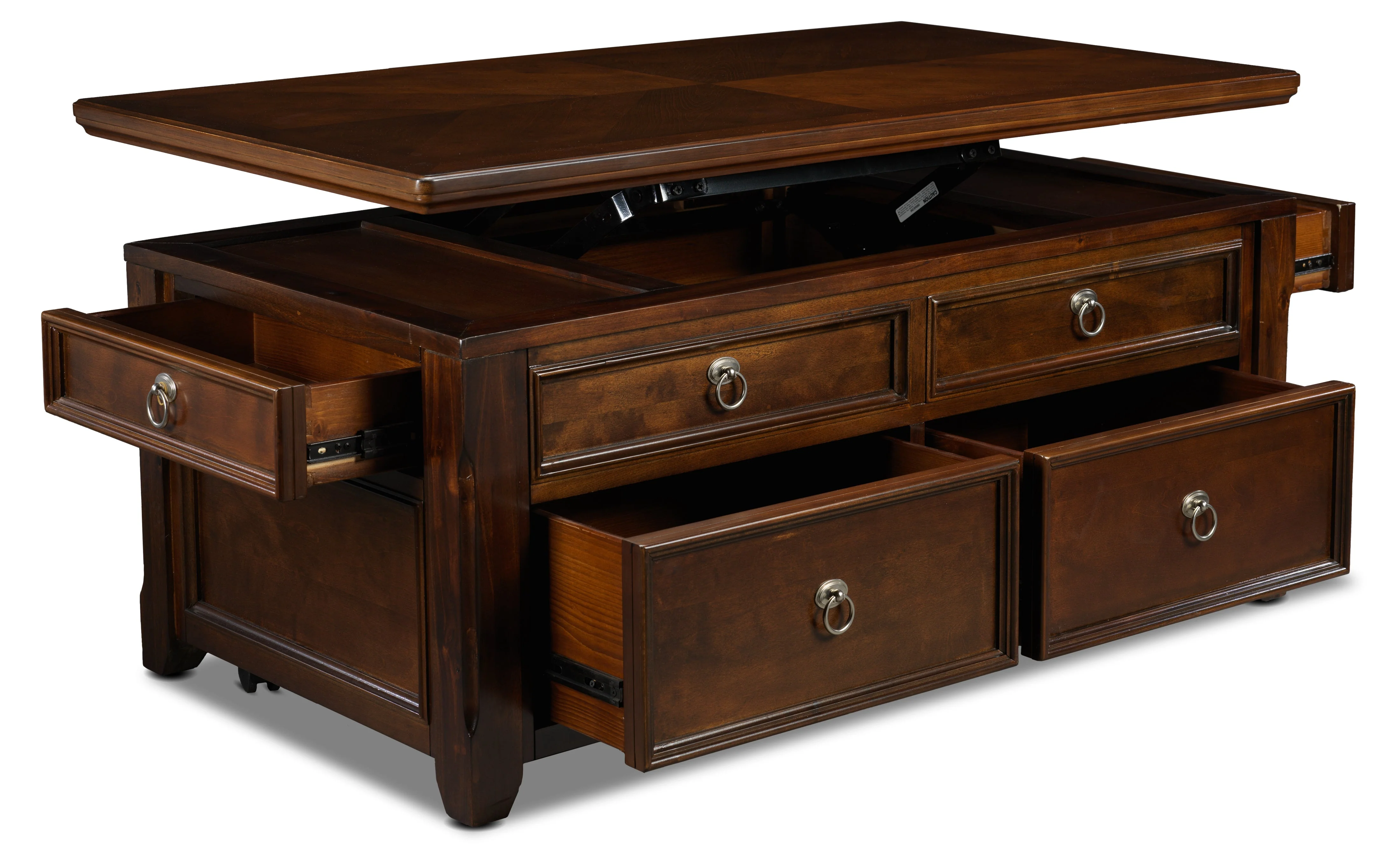 Isaias Lift-Top Coffee Table - Walnut - Image 2