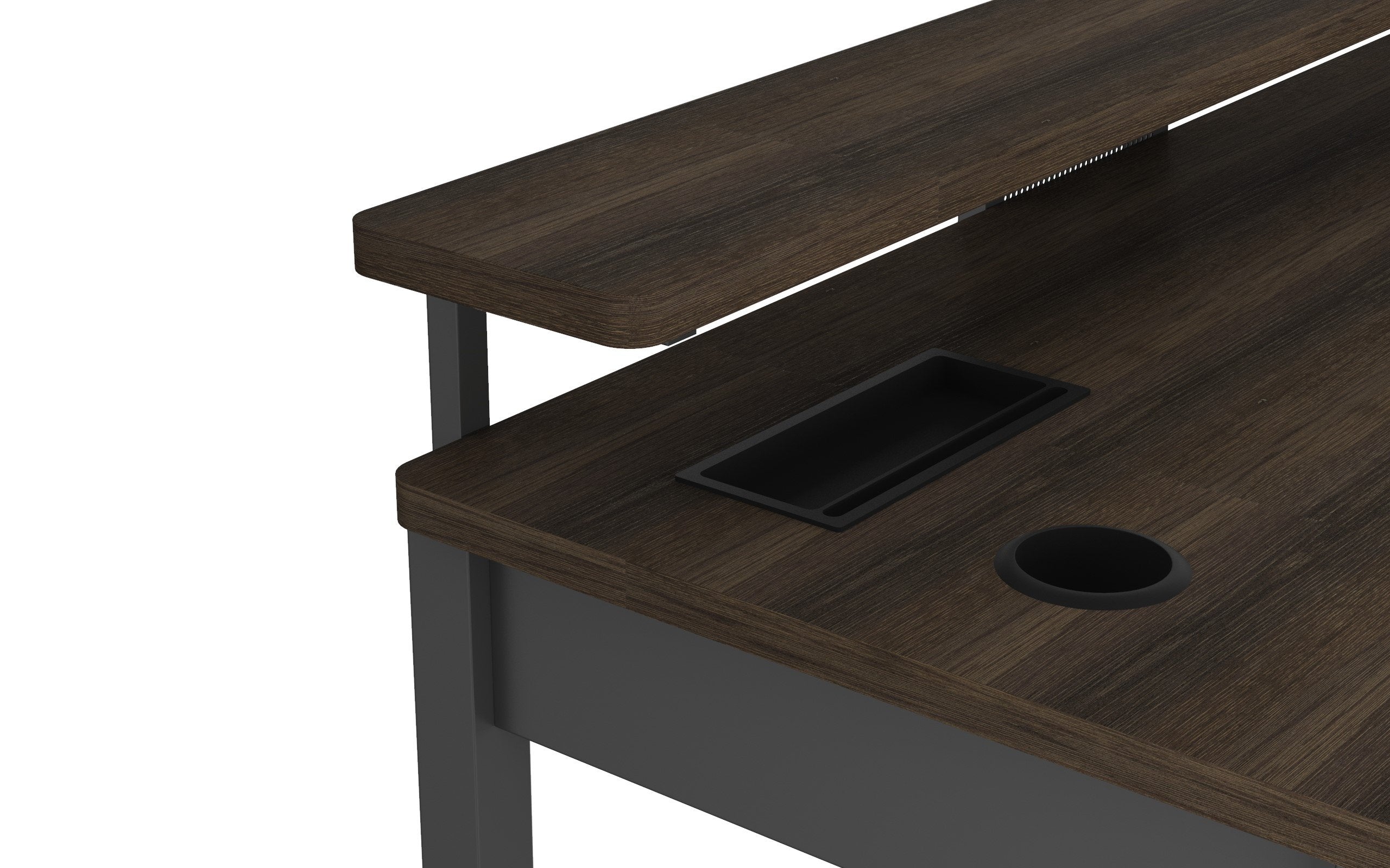 Jatemo Office Desk - Rustic Brown - Image 4