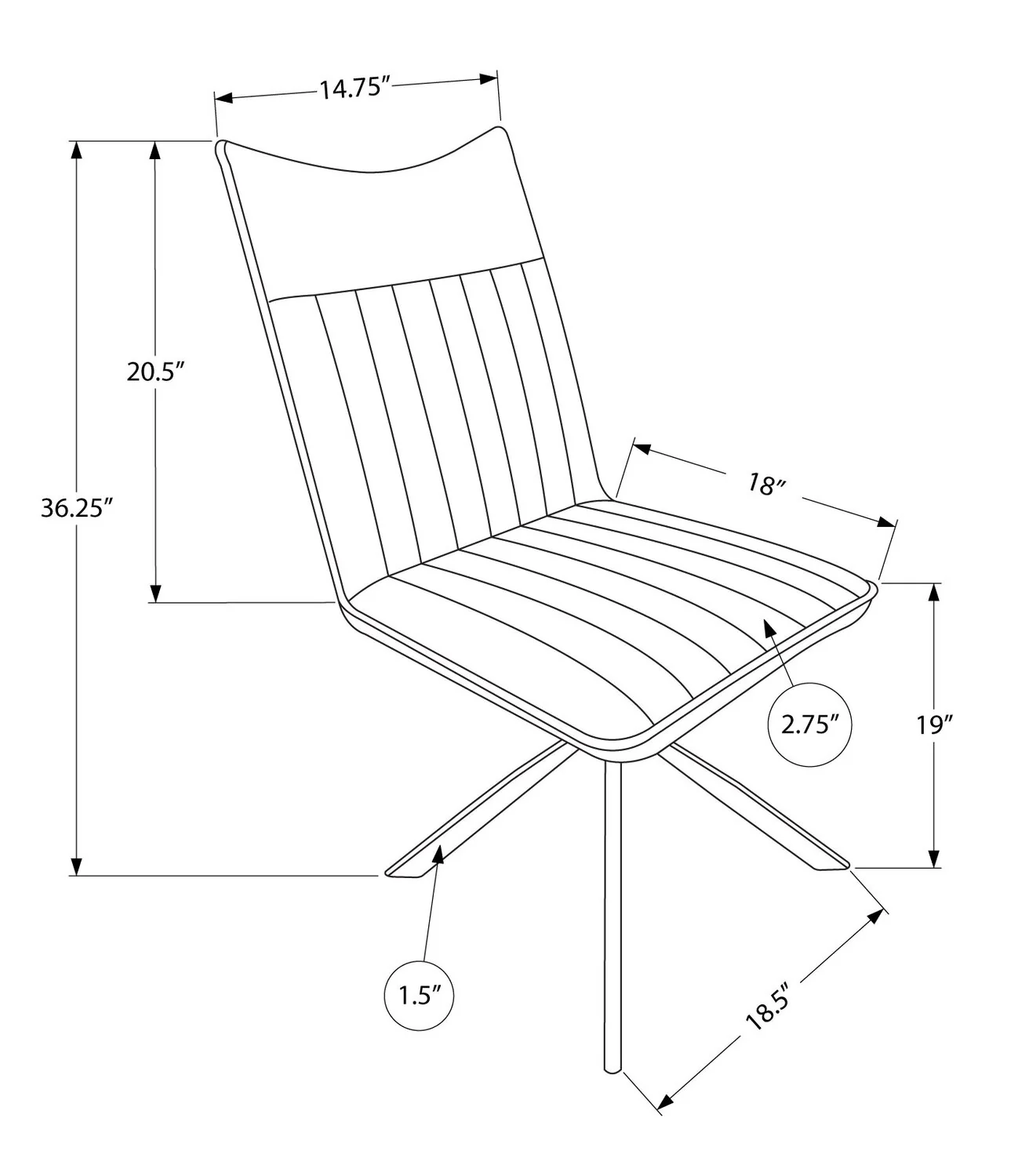 Kanton Dining Chair - Taupe - Image 5