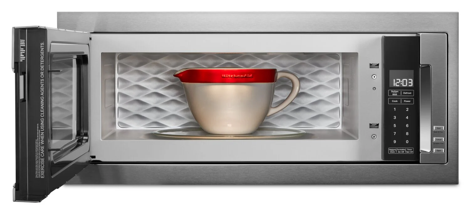 KitchenAid 1.1 Cu. Ft. Built-In Low Profile Microwave and Slim Trim Kit - YKMBT5011KS - Image 11