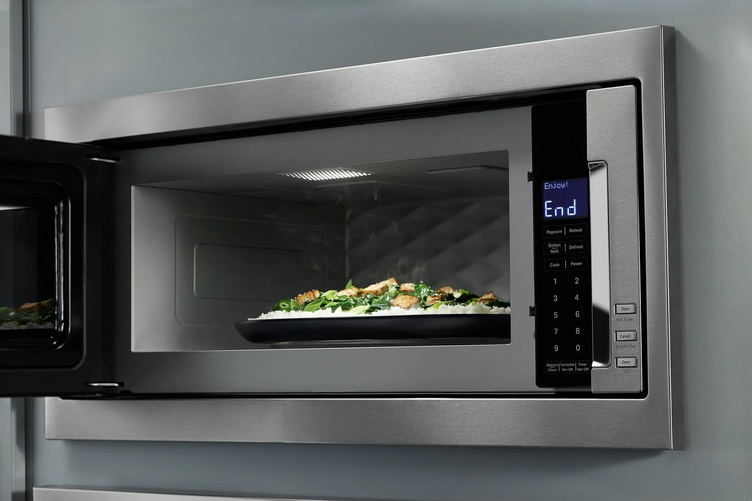 KitchenAid 1.1 Cu. Ft. Built-In Low Profile Microwave and Slim Trim Kit - YKMBT5011KS - Image 8