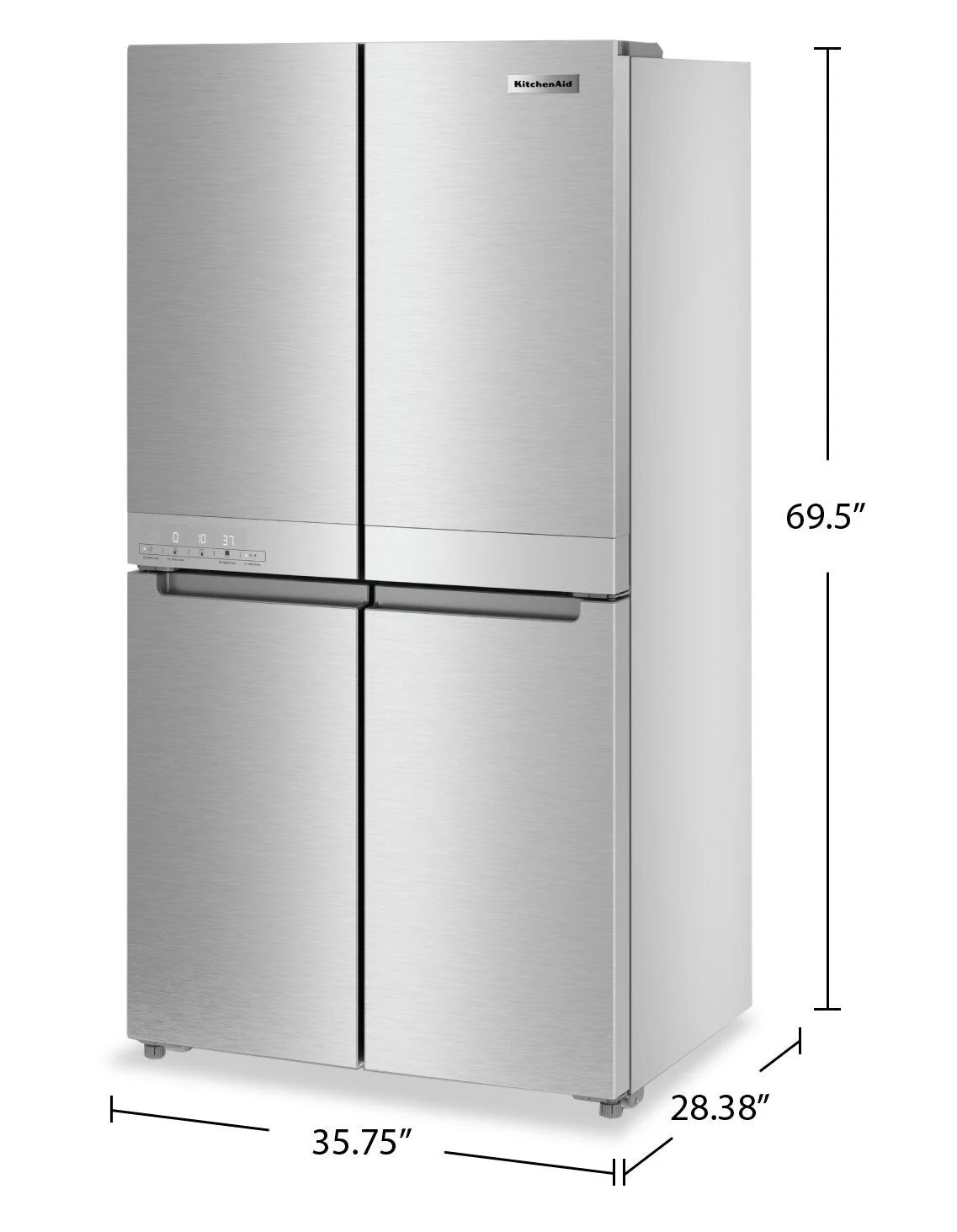 KitchenAid 19.4 Cu. Ft. Counter-Depth 4-Door Refrigerator - KRQC506MPS - Image 10