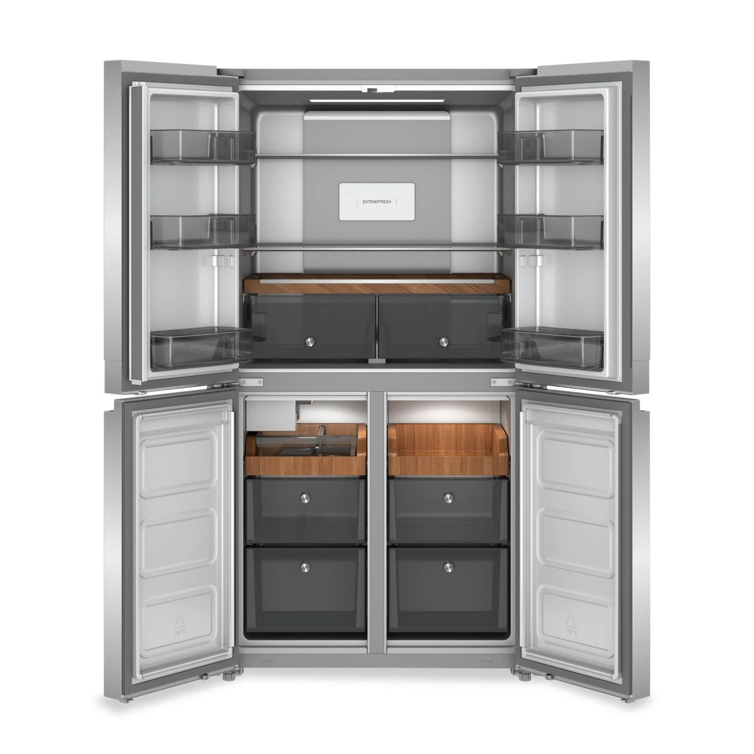 KitchenAid 19.4 Cu. Ft. Counter-Depth 4-Door Refrigerator - KRQC506MPS - Image 3