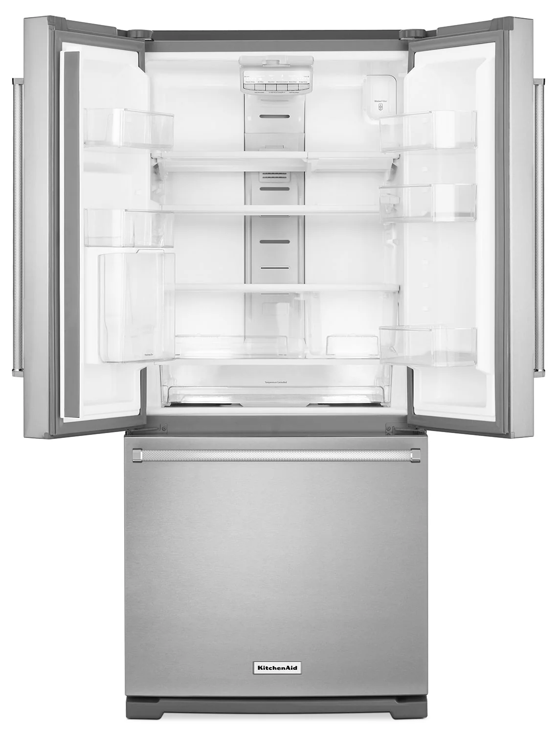 KitchenAid 19.7 Cu. Ft. French Door Refrigerator with Interior Water Dispenser - Stainless Steel - Image 3