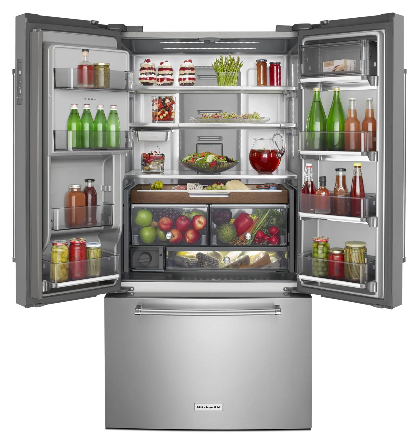 KitchenAid 23.8 Cu. Ft. French-Door Refrigerator - KRFC704FPS - Image 3