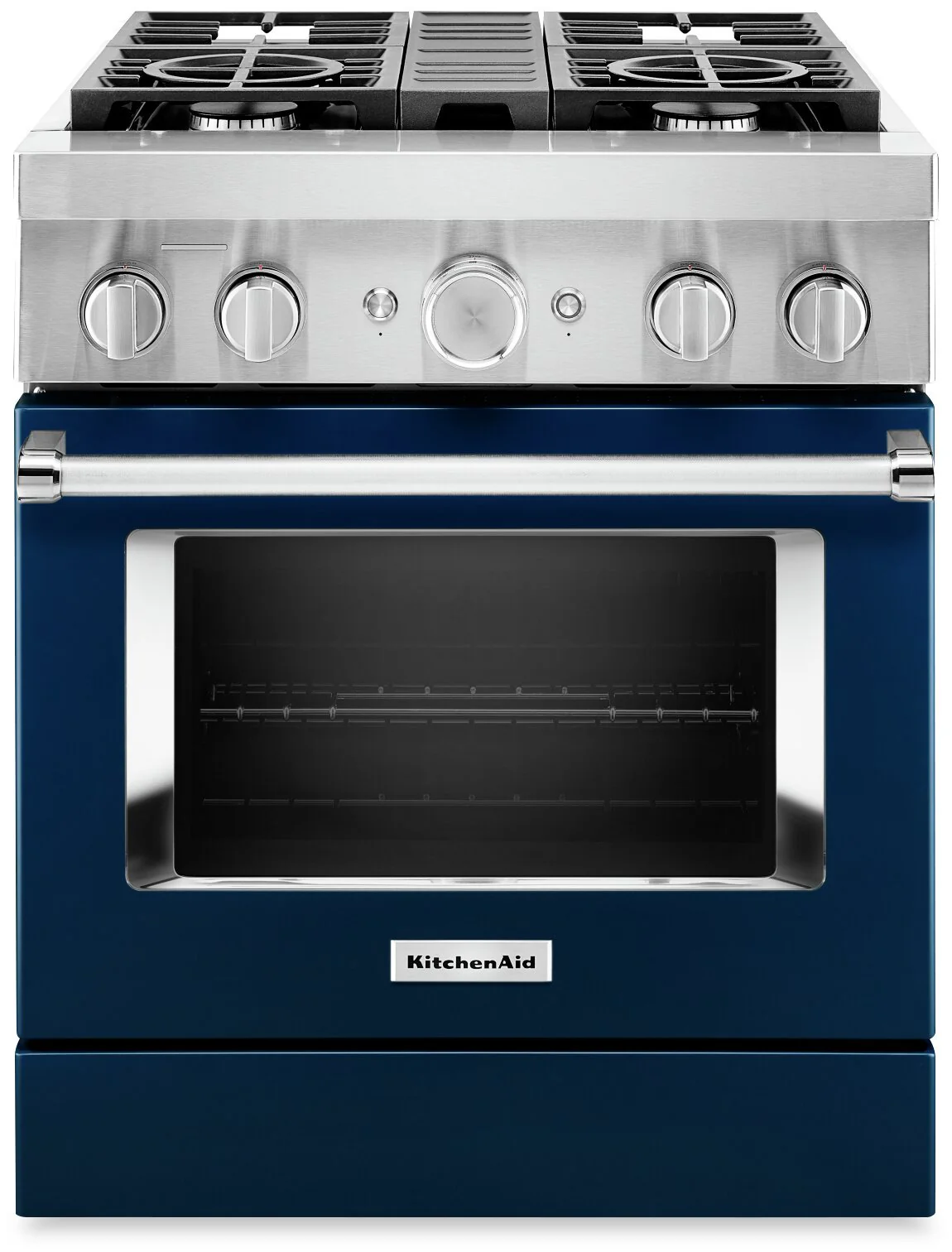 KitchenAid 30'' Smart Commercial-Style Dual Fuel Range - KFDC500JIB