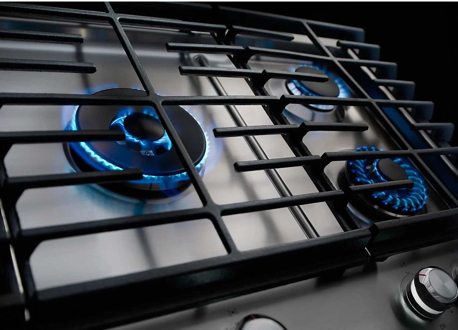 KitchenAid 36" 5- Burner Gas Cooktop with Griddle - Stainless Steel - Image 2
