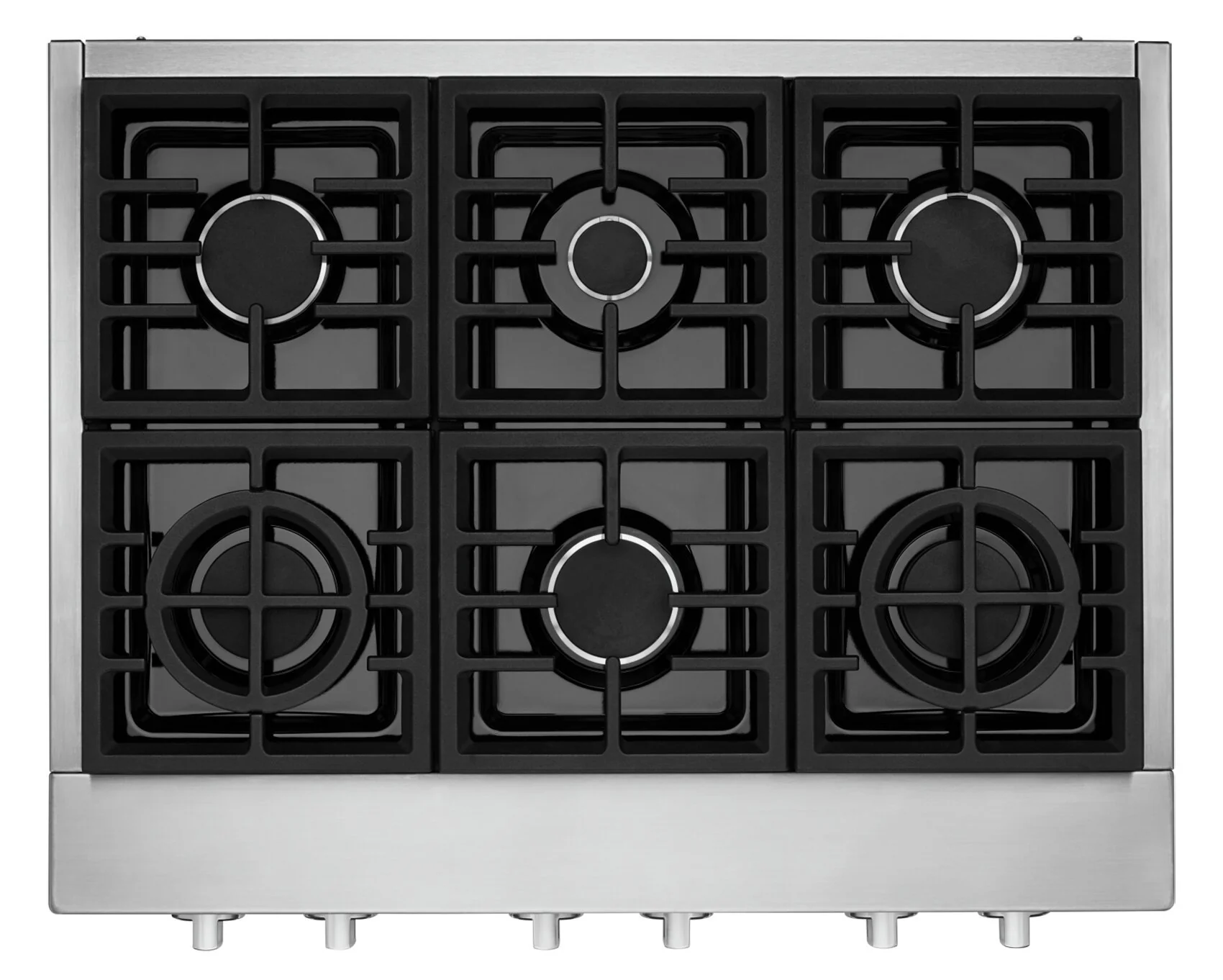KitchenAid 36'' 6-Burner Commercial-Style Gas Range Top - KCGC506JSS - Image 2