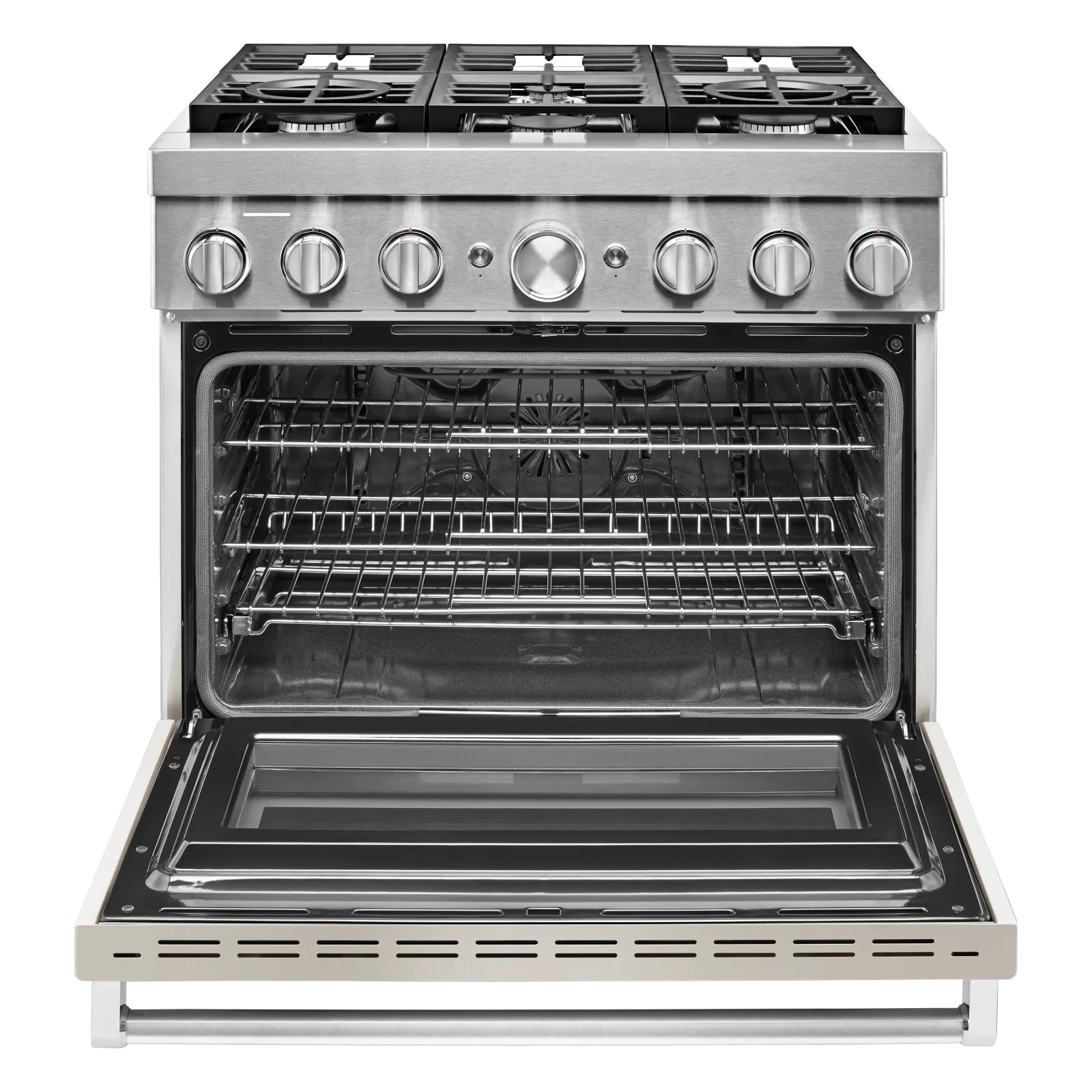 KitchenAid 36'' Smart Commercial-Style Dual Fuel Range - KFDC506JMH - Image 3