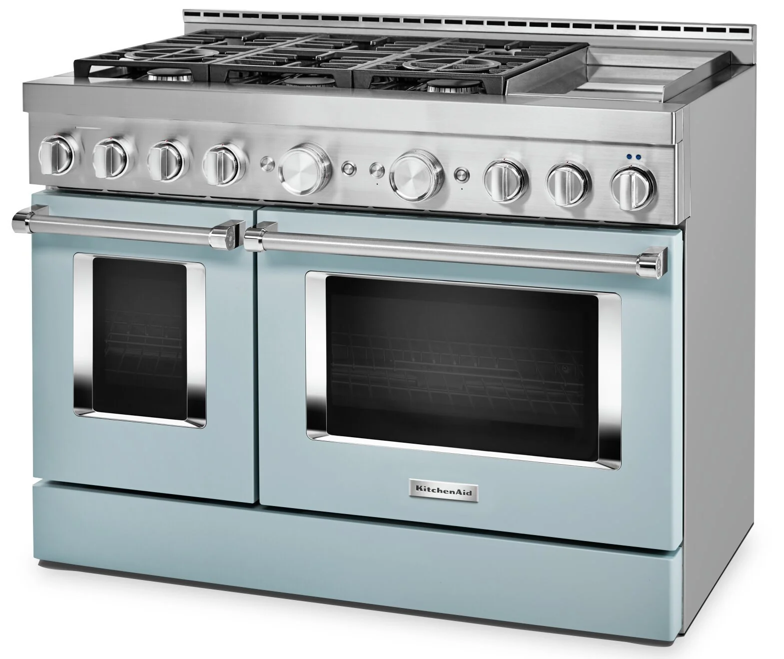 KitchenAid 48'' Smart Commercial-Style Gas Range with Griddle - KFGC558JMB - Image 3