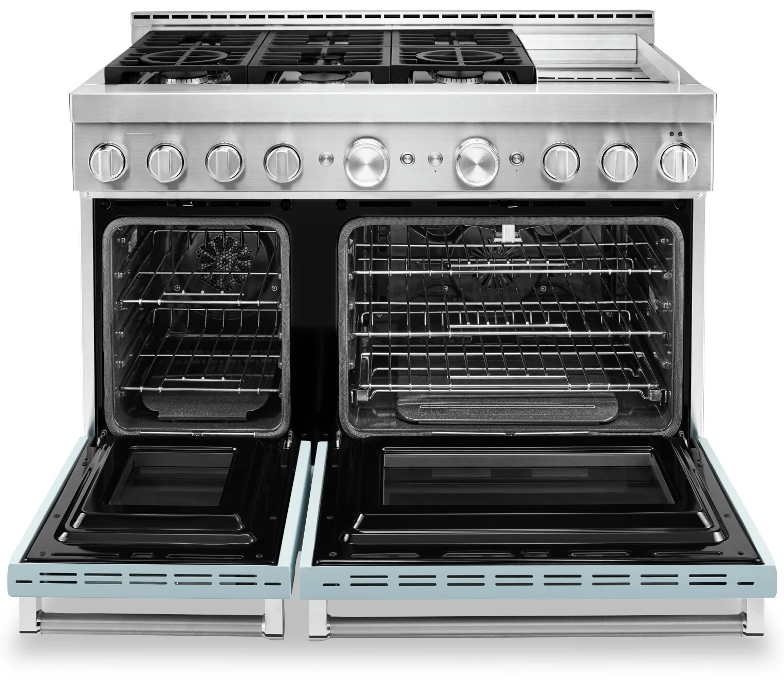 KitchenAid 48'' Smart Commercial-Style Gas Range with Griddle - KFGC558JMB - Image 4