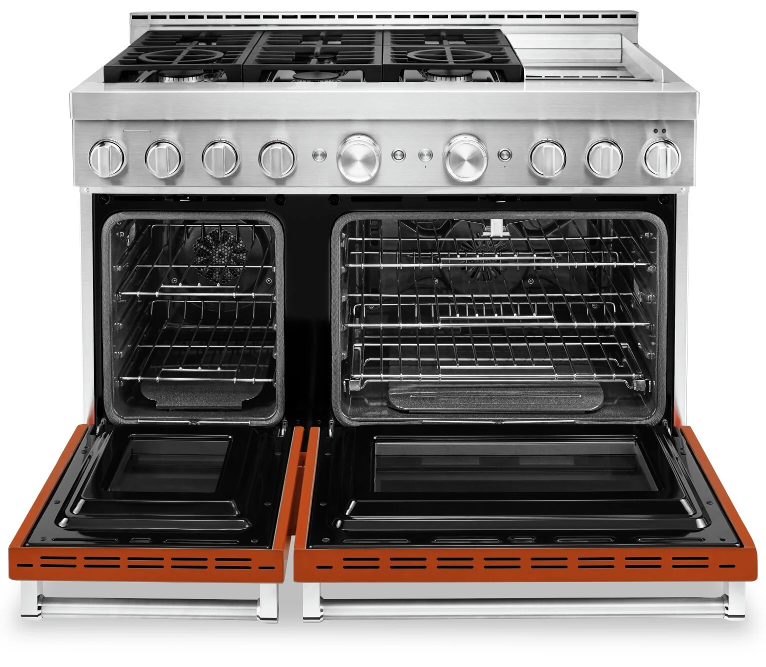 KitchenAid 48'' Smart Commercial-Style Gas Range with Griddle - KFGC558JSC - Image 4