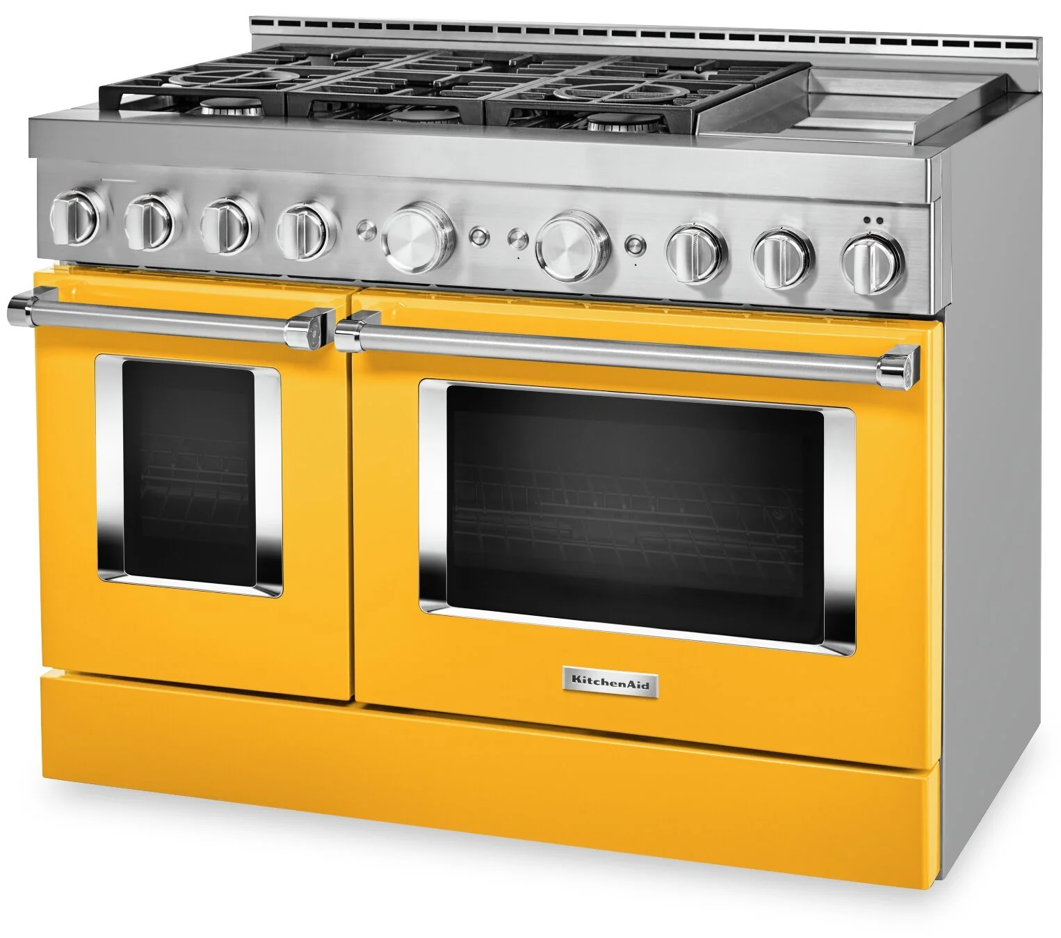 KitchenAid 48'' Smart Commercial-Style Gas Range with Griddle - KFGC558JYP - Image 3