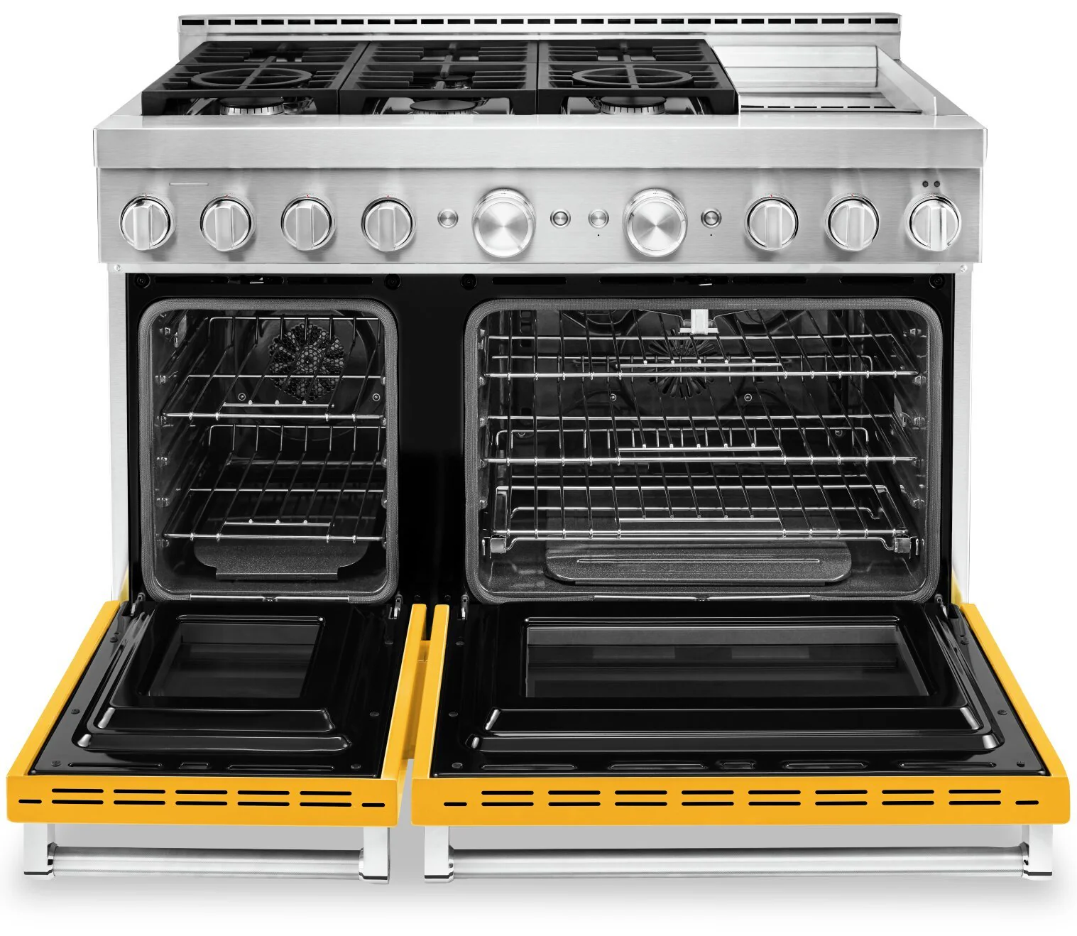 KitchenAid 48'' Smart Commercial-Style Gas Range with Griddle - KFGC558JYP - Image 4