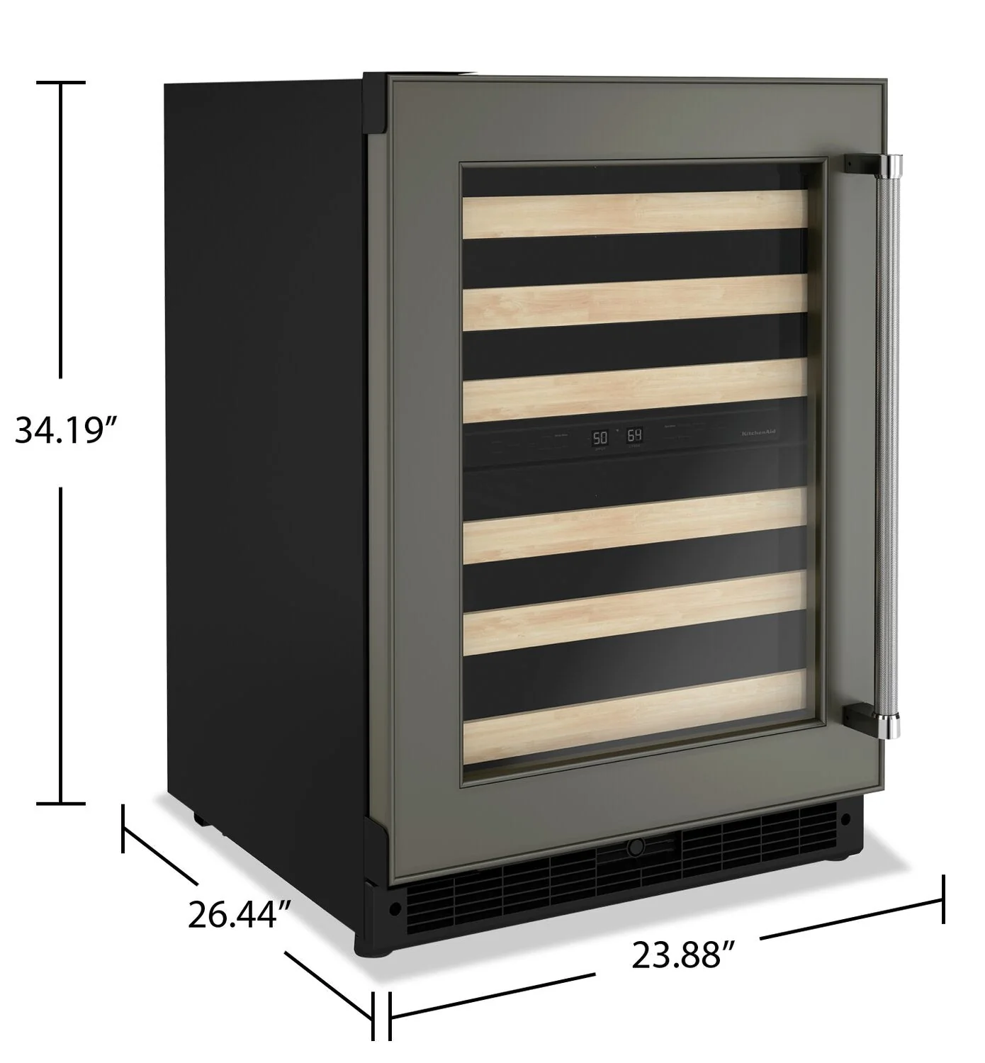 KitchenAid 5 Cu. Ft. 46-Bottle Panel-Ready Wine Cellar - KUWL214KPA - Image 10
