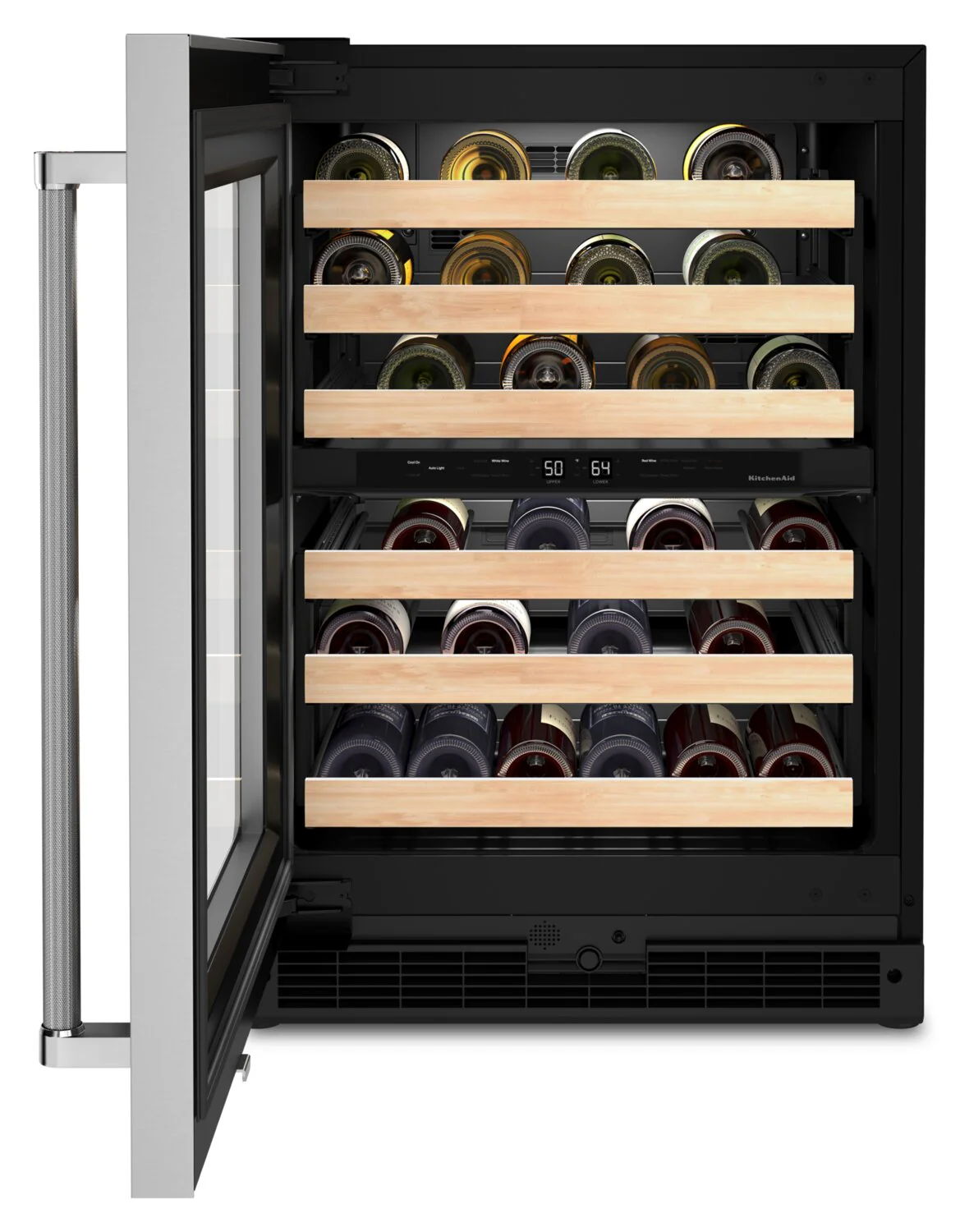 KitchenAid 5 Cu. Ft. 46-Bottle Wine Cellar with Left-Swing Door - KUWL214KSB - Image 5